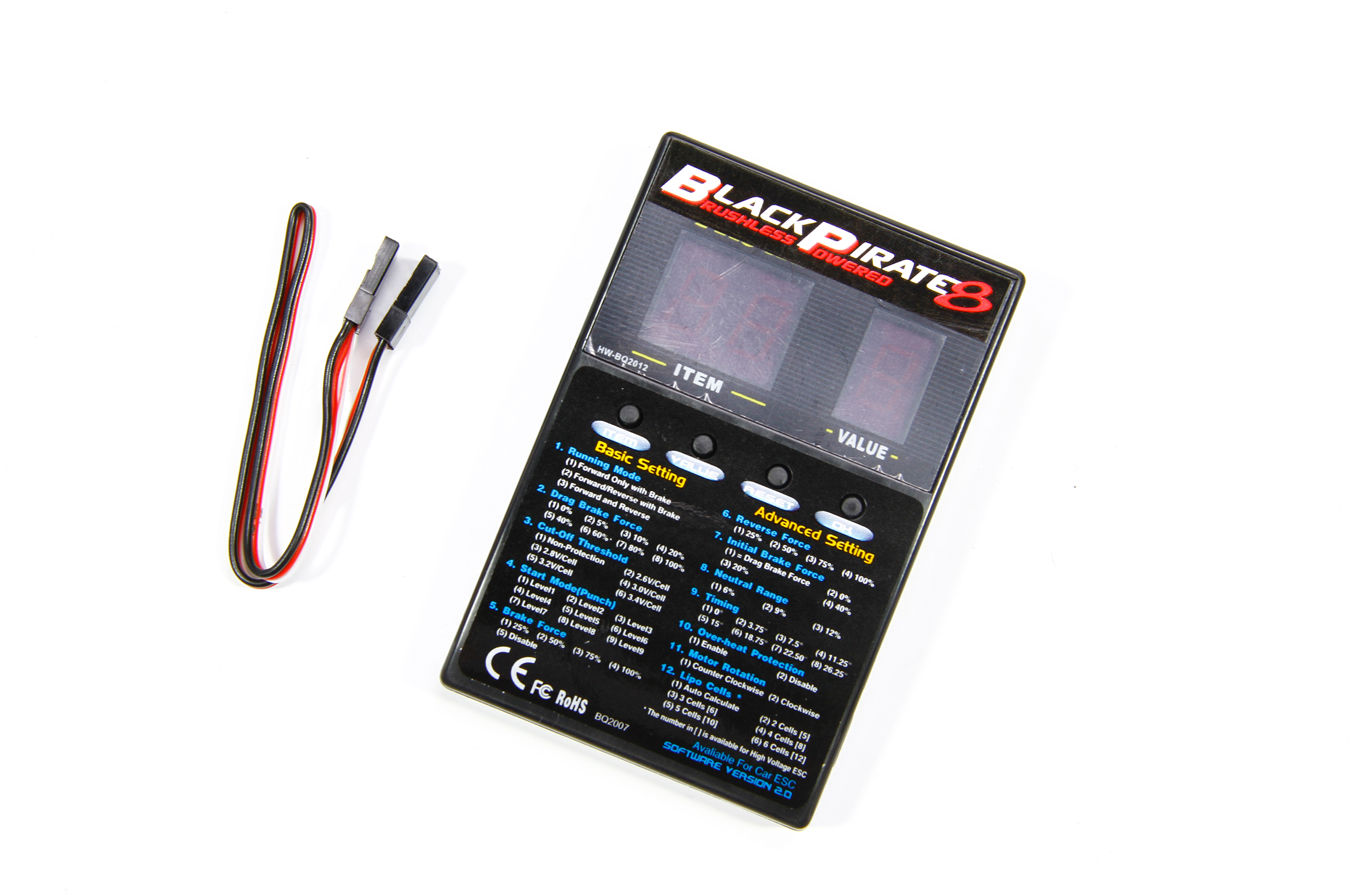 7906 FG Hobbywing program card 7906 FG Hobbywing program card