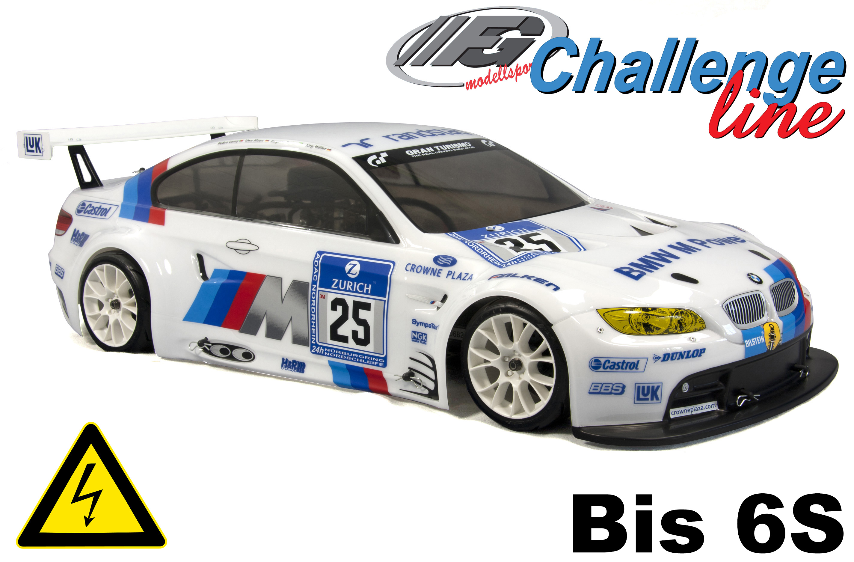 Challenge Line 2WD 530E Electric BMW M3 ALMS incl. ESC + Motor Challenge Line 2WD 530E Electric BMW M3 ALMS incl. ESC + Motor