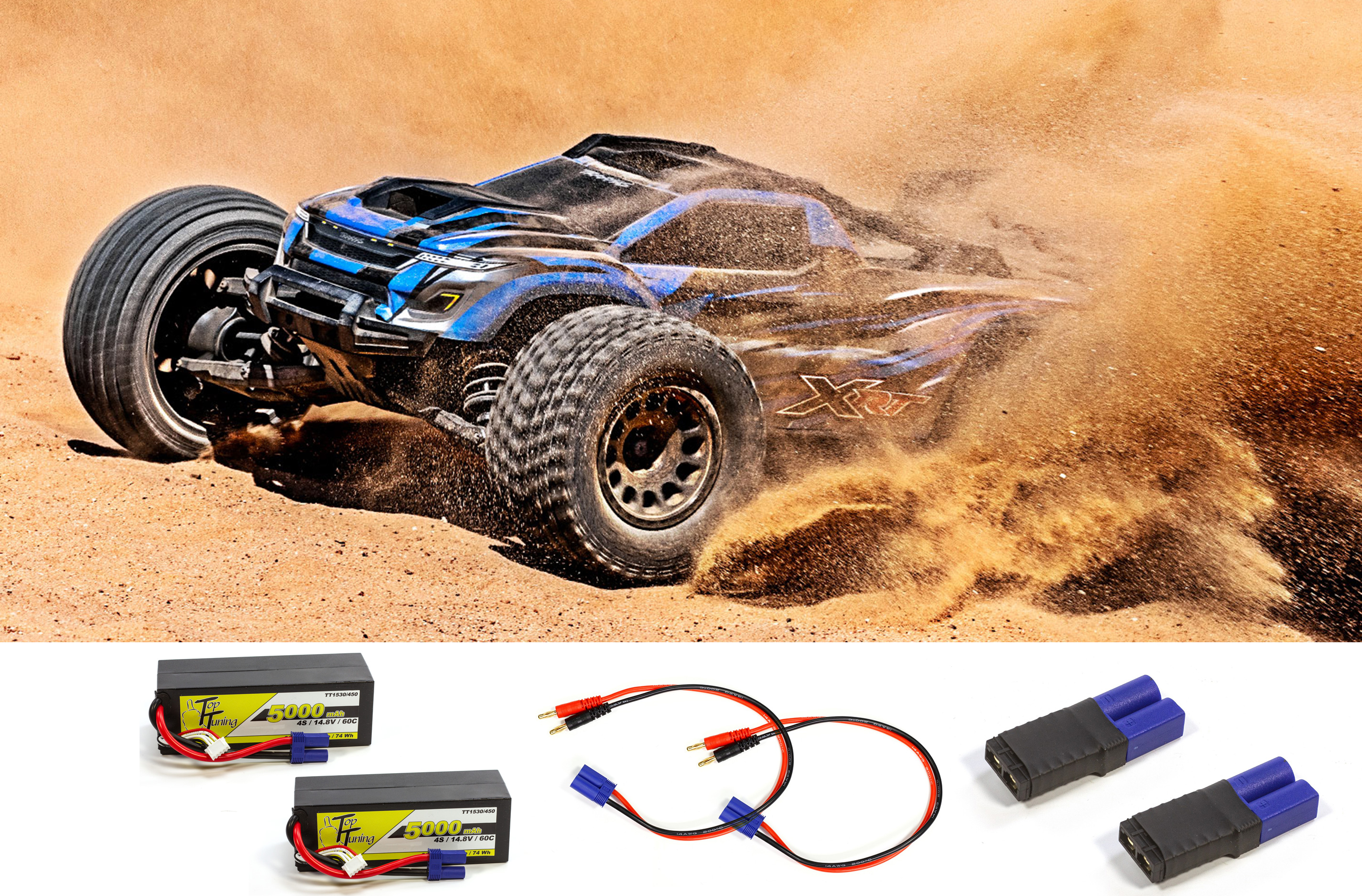 TRAXXAS XRT 4X4 VXL Blue RTR 4WD Race Truck with 2x 4S / 5000 mAh batteries TRAXXAS XRT 4X4 VXL Blue RTR 4WD Race Truck with 2x 4S / 5000 mAh batteries