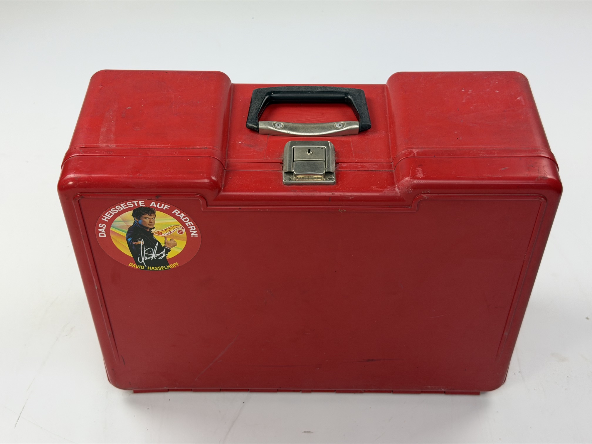 y559 Roter Poly Butler groß, 8 Schubladen, gebraucht
