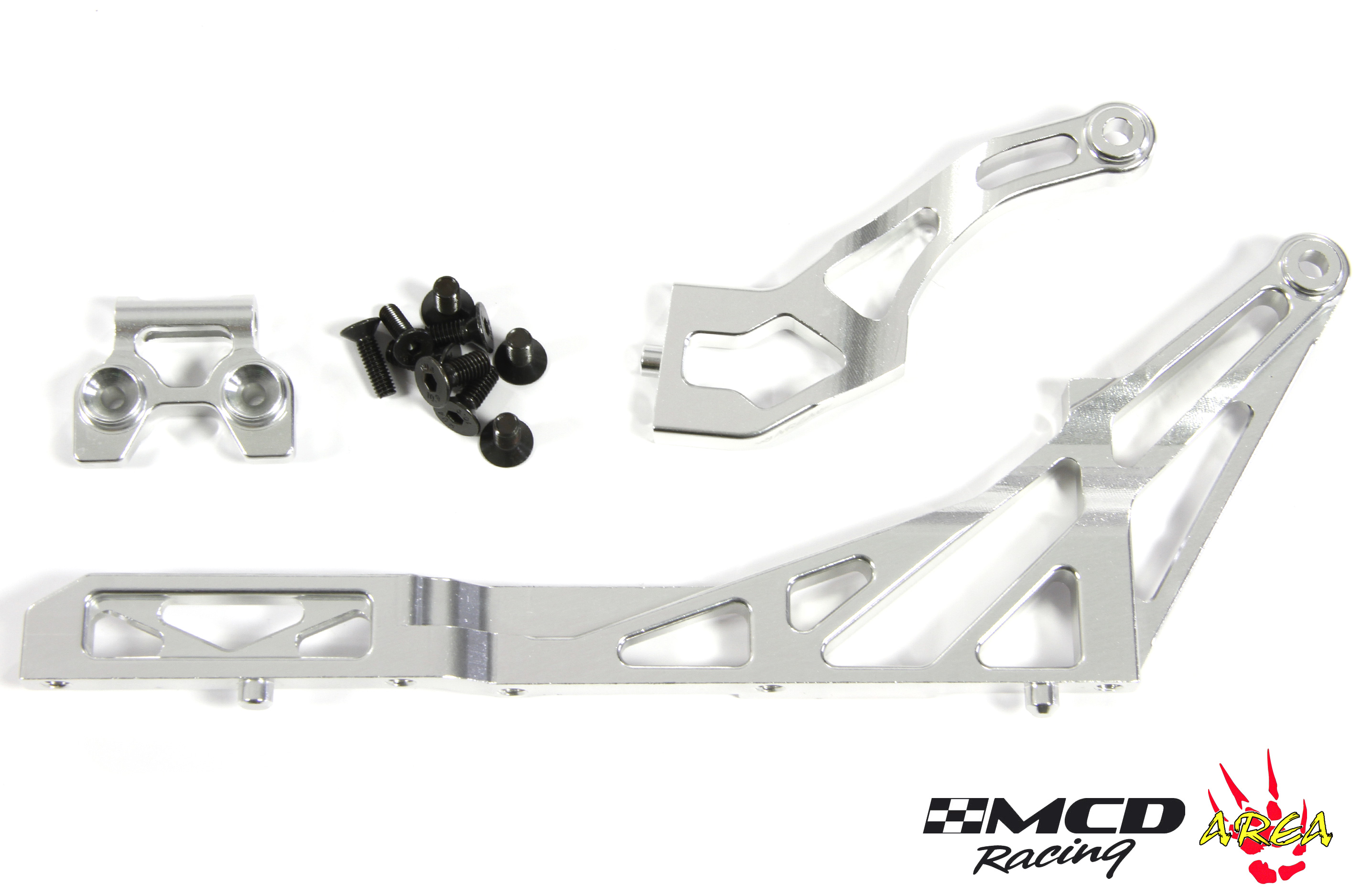AREA-MCD-006 Aluminum rear chassis brace set for MCD RR5/XS5