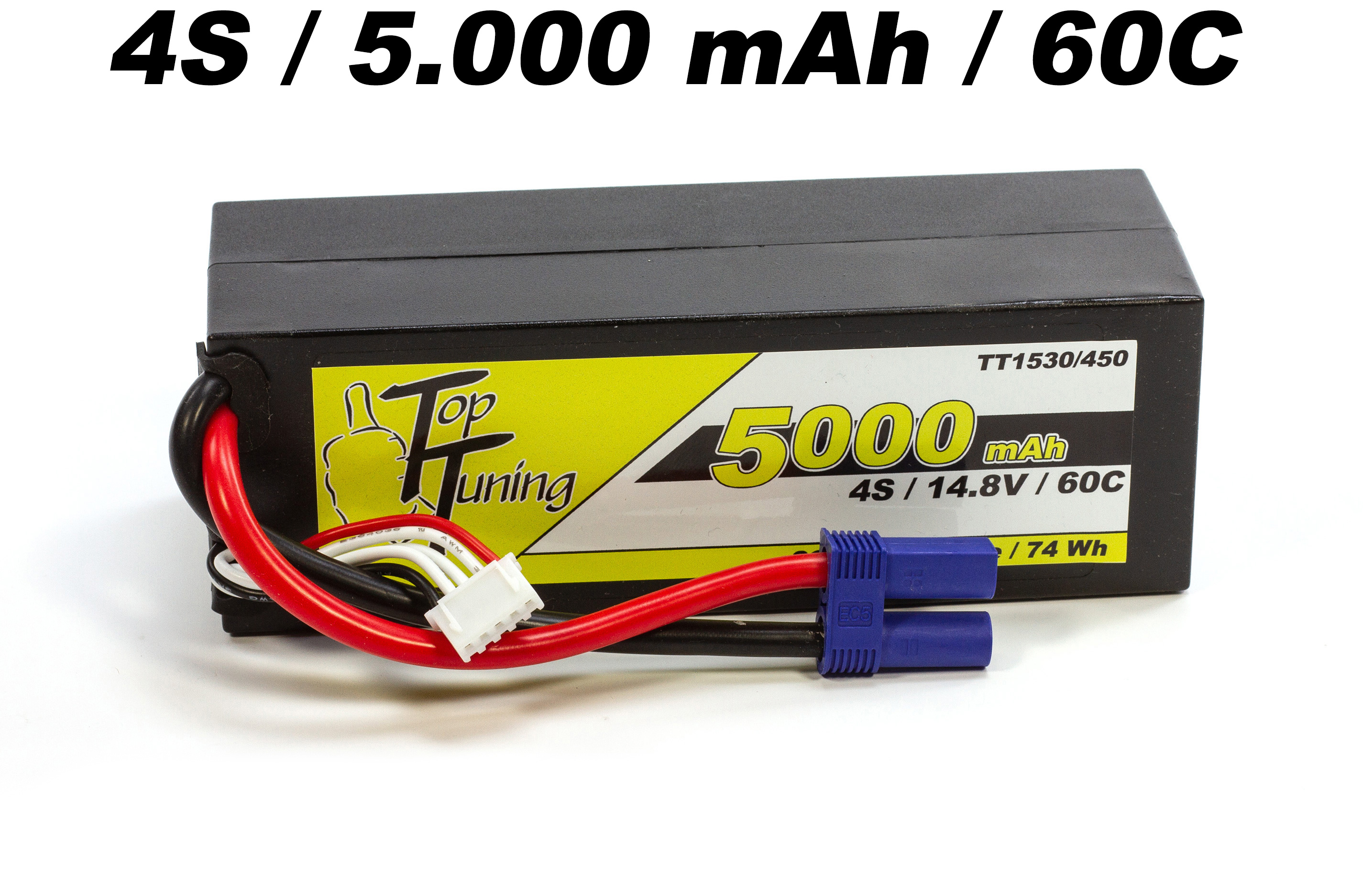 TT1530/450 Top Tuning 5000 mAh LiPo Akku 4S, 14,8V 60C TT1530/450 Top Tuning 5000 mAh LiPo Akku 4S, 14,8V 60C