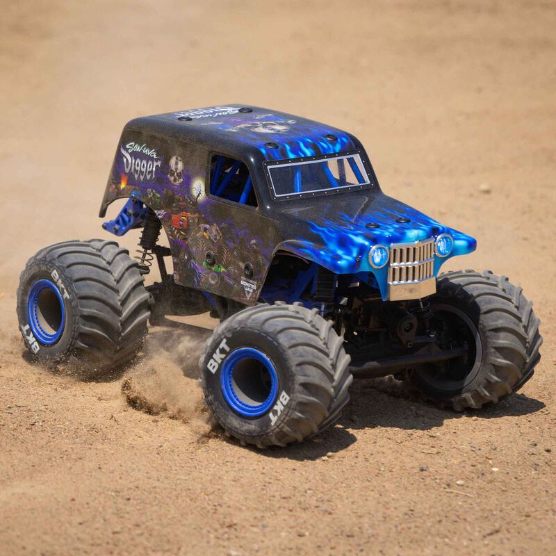 LOS01026T2 1/18 Mini LMT 4X4 Brushed Monster Truck RTR, Son-Uva Digger