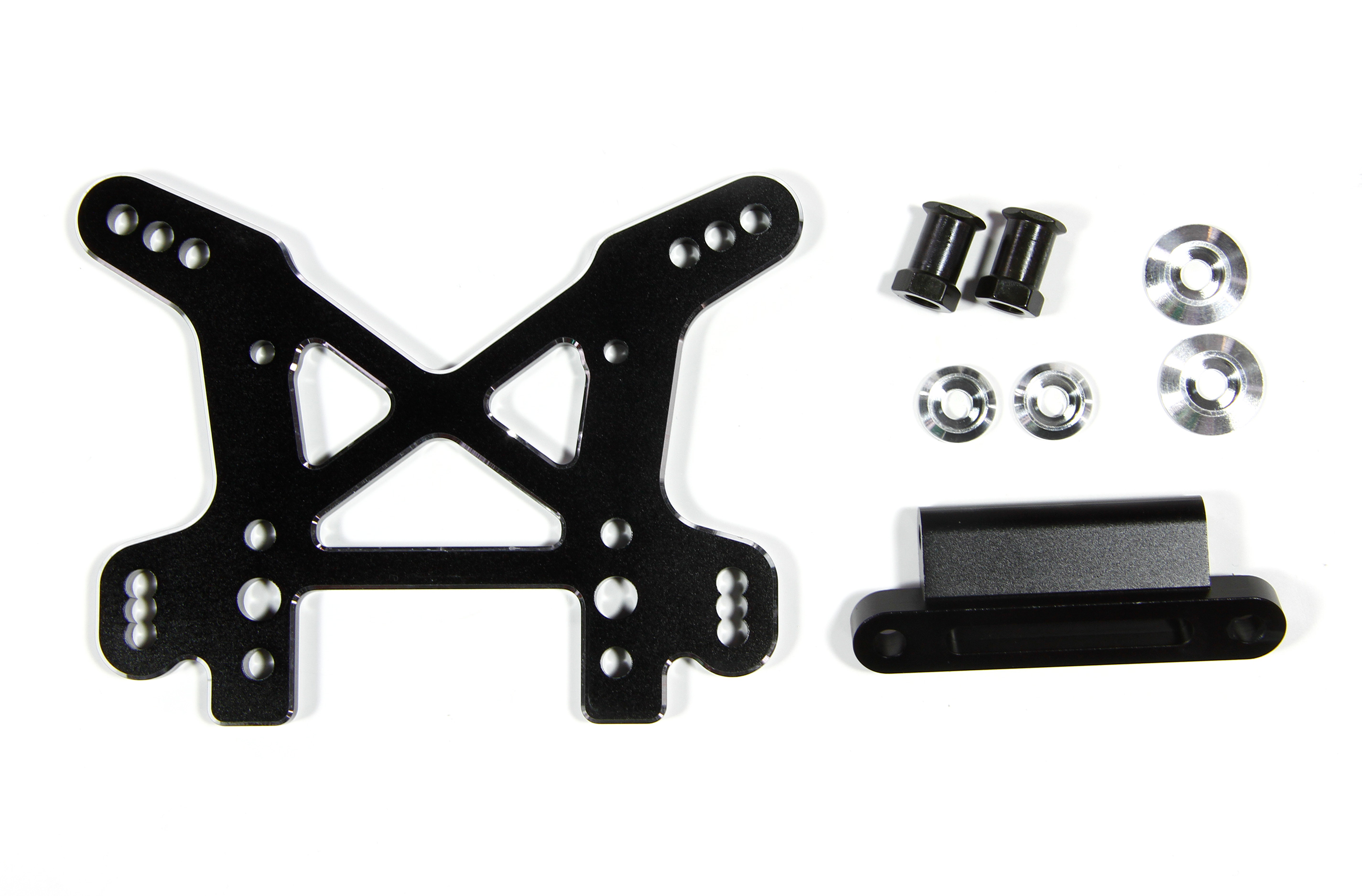 LOS354004 Shock Tower, Front, Black, Aluminum, DBXL, MTXL LOS354004 Shock Tower, Front, Black, Aluminum, DBXL, MTXL