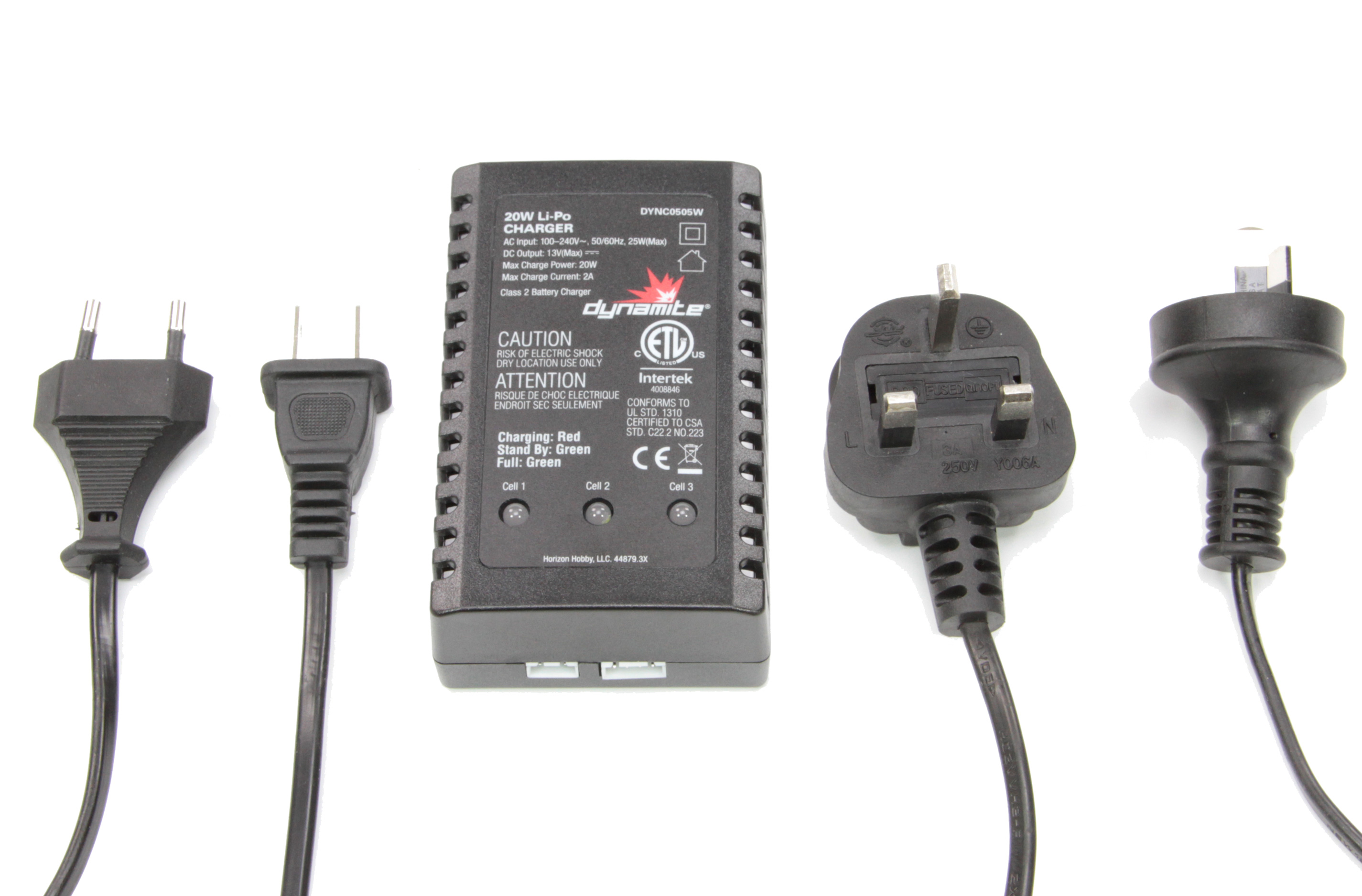 DYNC0505W Dynamite 20W Li-Po Ladegerät 2A DYNC0505W Dynamite 20W Li-Po Ladegerät 2A