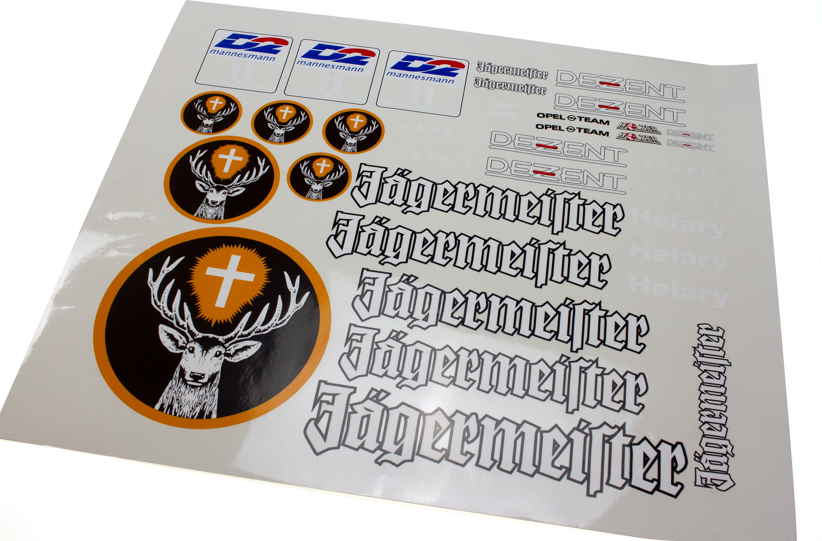 y0683/01 Siebdruck Jägermeister Team-Dekorbogen 420 x 270 mm y0683/01 Siebdruck Jägermeister Team-Dekorbogen 420 x 270 mm