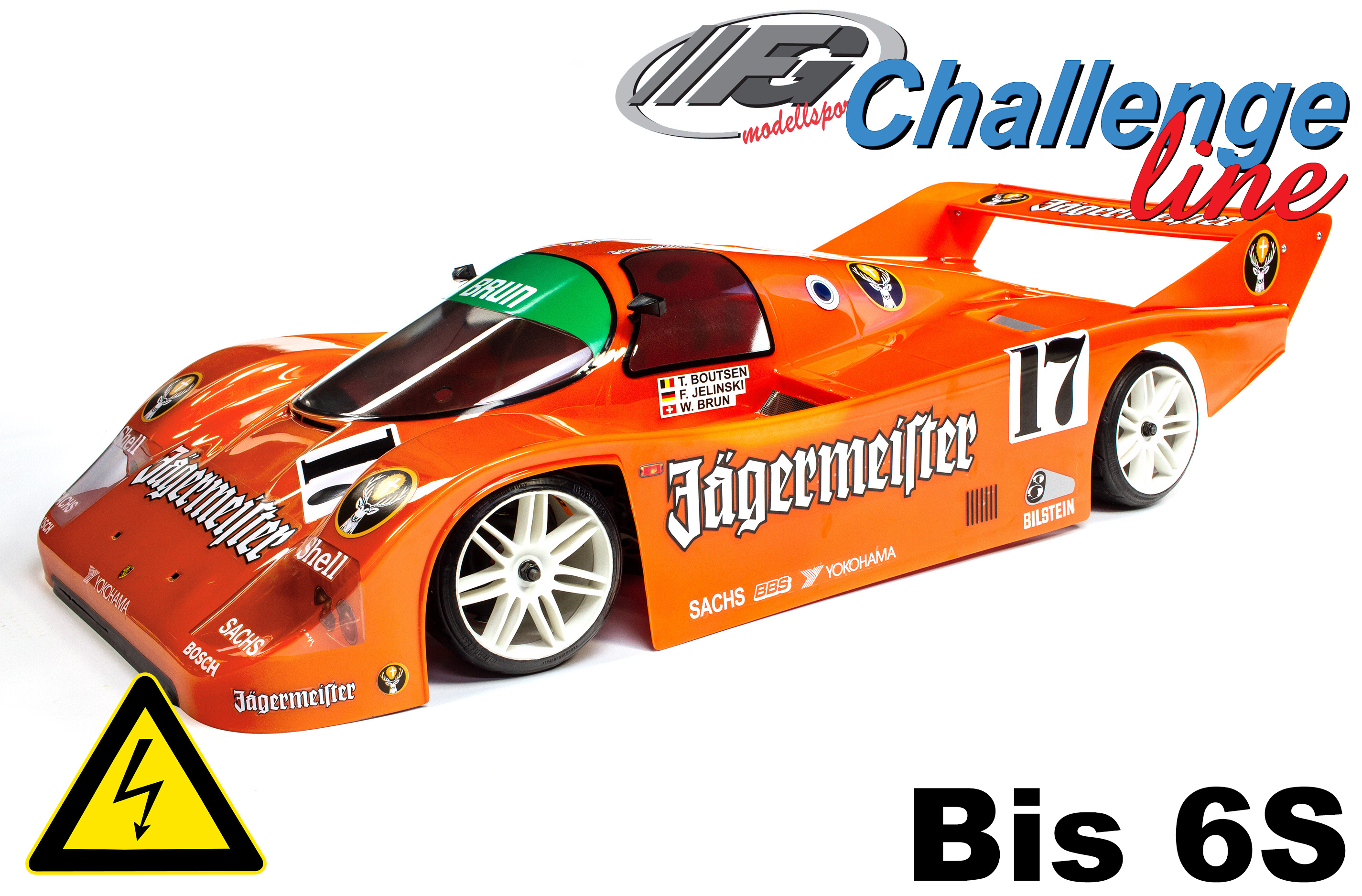 Challenge Line 2WD 530E Electric Porsche 962C incl. ESC + Motor RTR Challenge Line 2WD 530E Electric Porsche 962C incl. ESC + Motor RTR