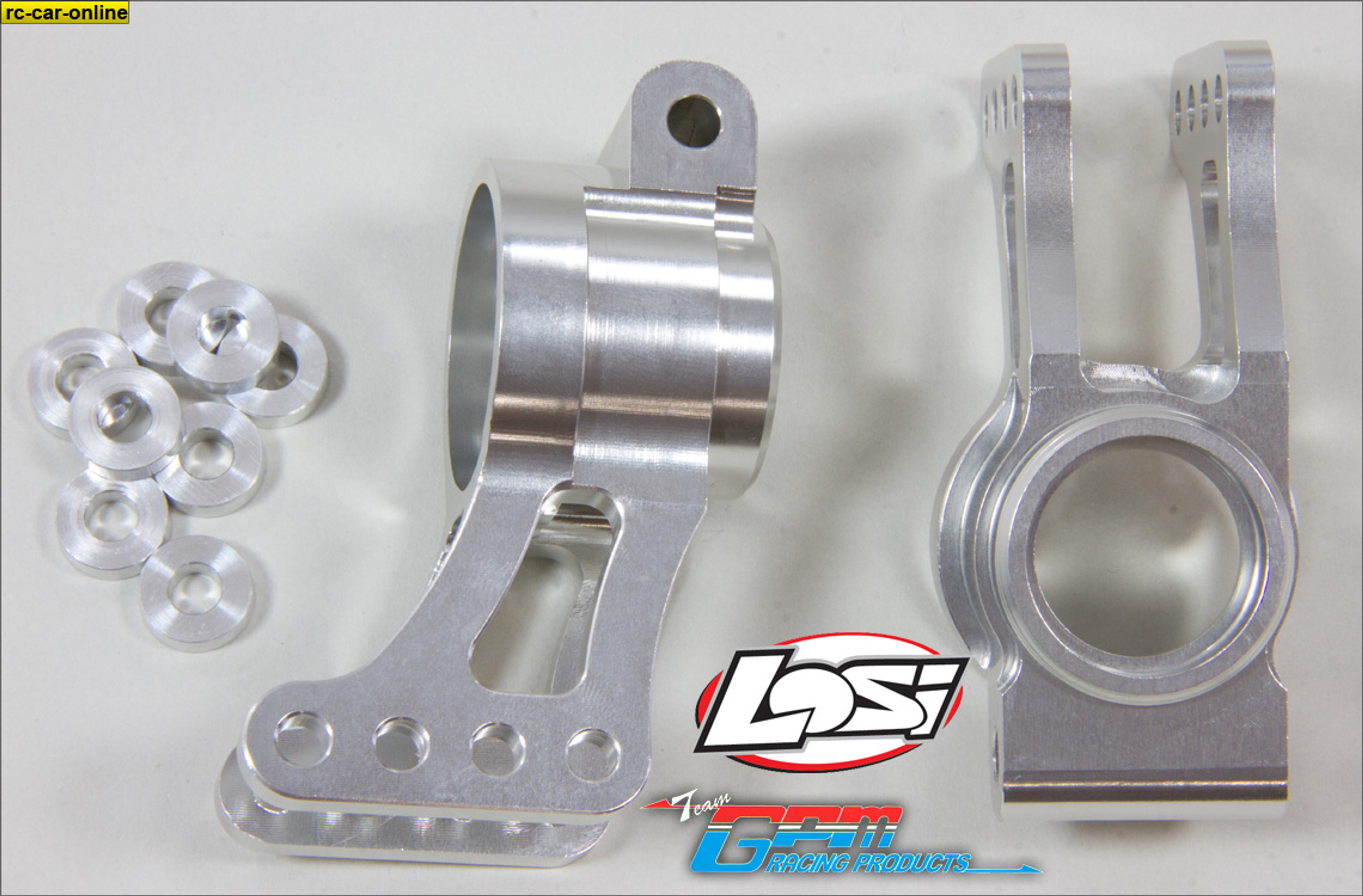 LO5T022 GPM Alloy rear Hub Carrier for Losi 5ive-T and Mini