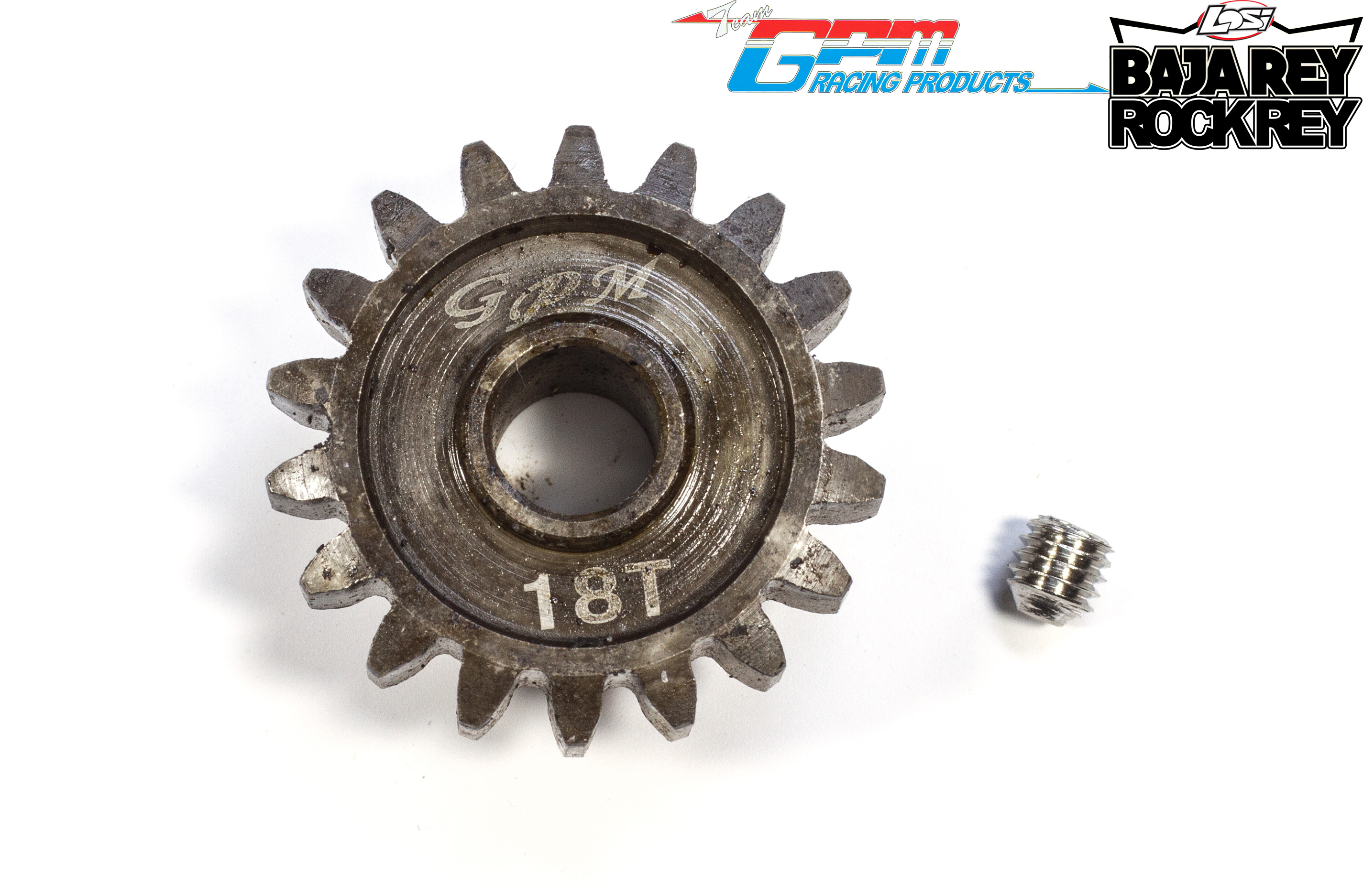 SSB018T GPM Motor pinion Super Baja Rey / 2.0 / Rock Rey, 18 teeth SSB018T GPM Motor pinion Super Baja Rey / 2.0 / Rock Rey, 18 teeth
