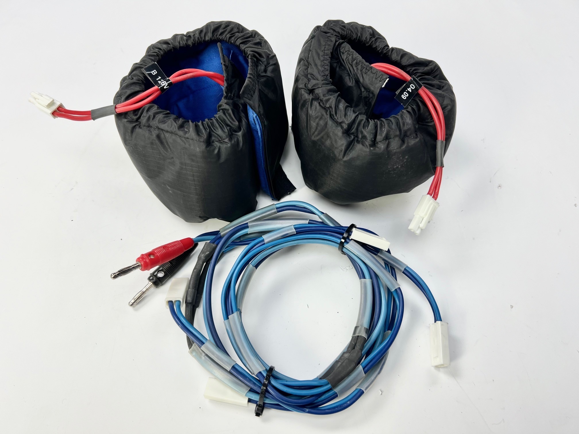 Tyre heating blankets with extension cable, new, 1 pair
