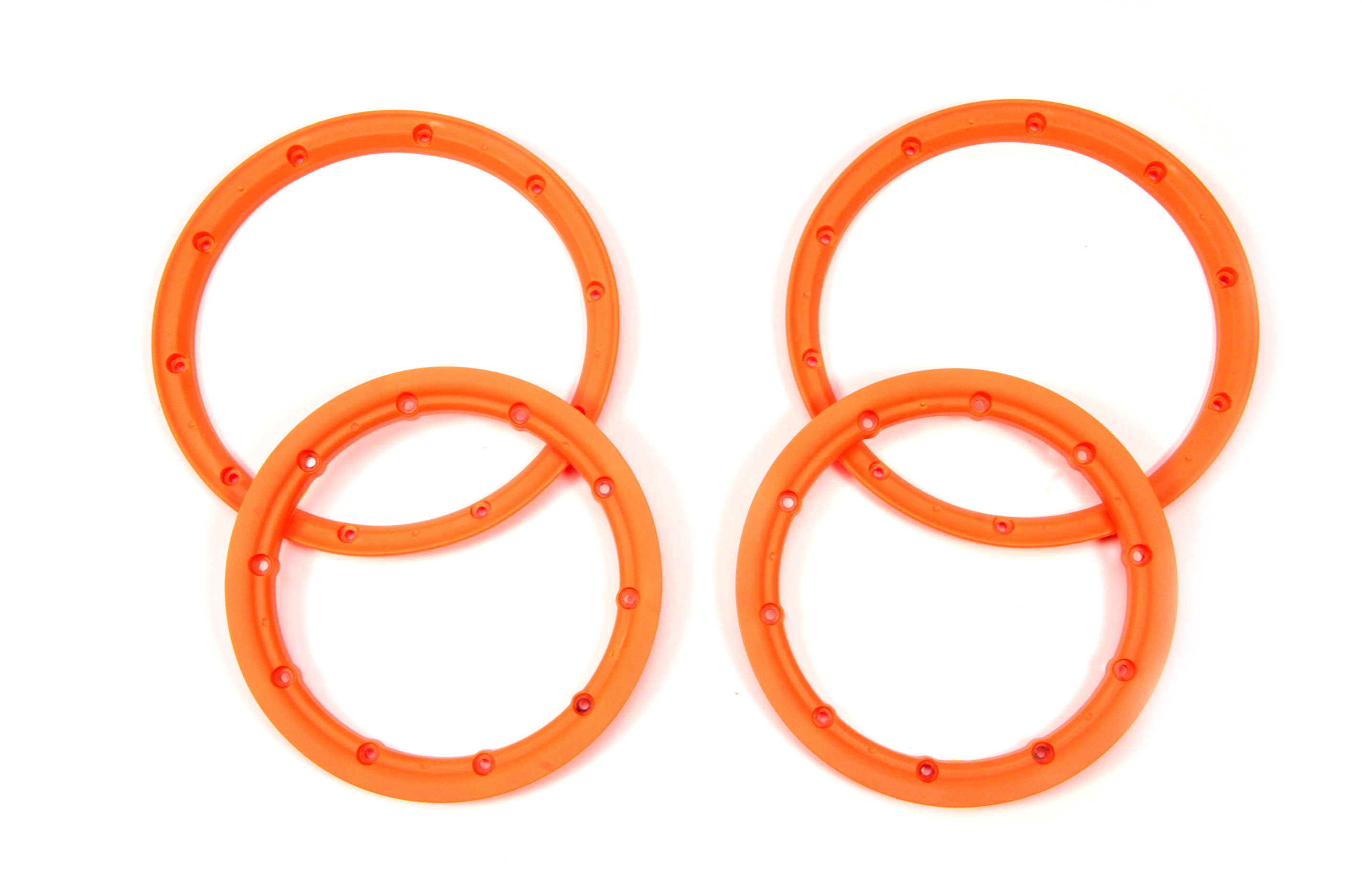 LOSB45007 Beadlock Set, Inner & Outer fluorescent orange 5T