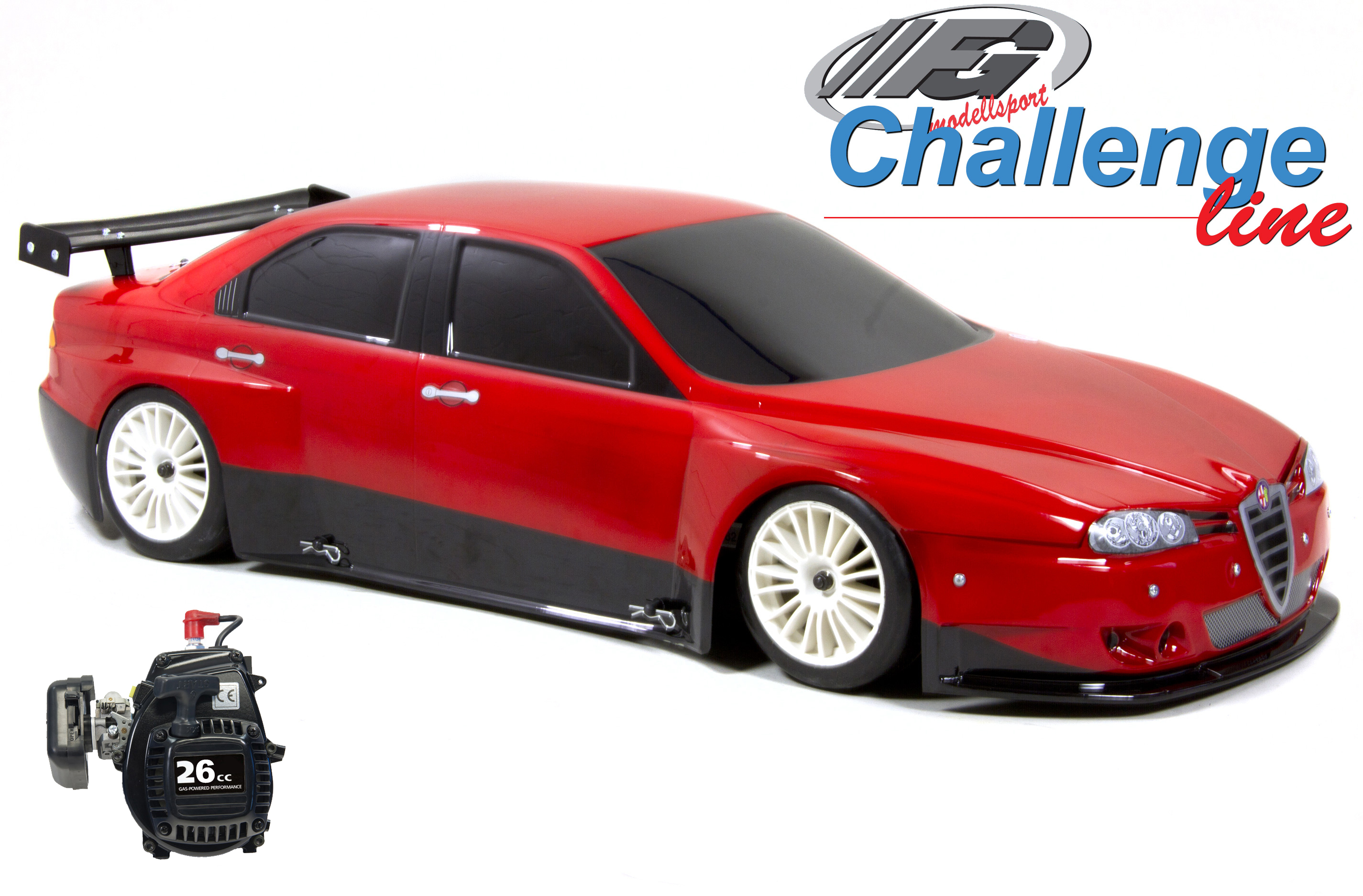 FG Challenge Line 2WD-530 with Alfa Romeo 156  body and 26 cm³ FG engine FG Challenge Line 2WD-530 with Alfa Romeo 156  body and 26 cm³ FG engine