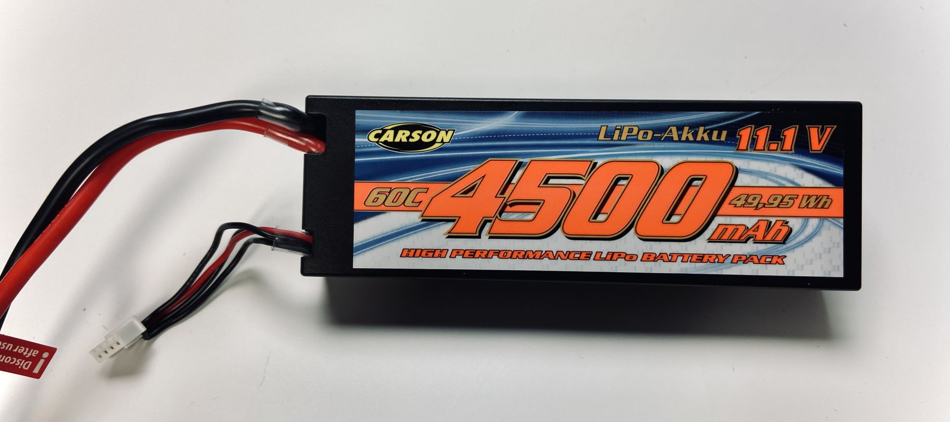 1x LiPo 3S 4500mAh 60C