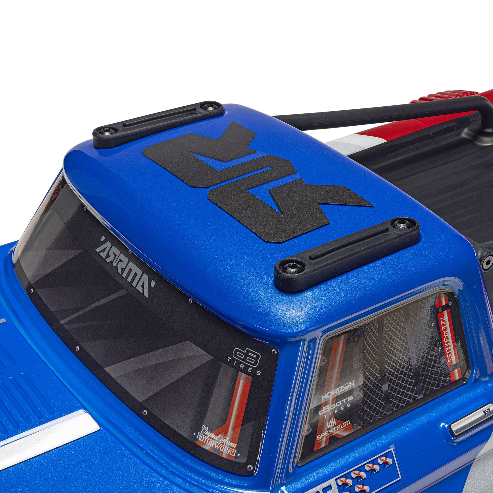 ARA4315V4T1 ARRMA 1/8 INFRACTION 223S DSC 4X4 RTR Brushless All-Road Street Bash Truck, Blue/Red