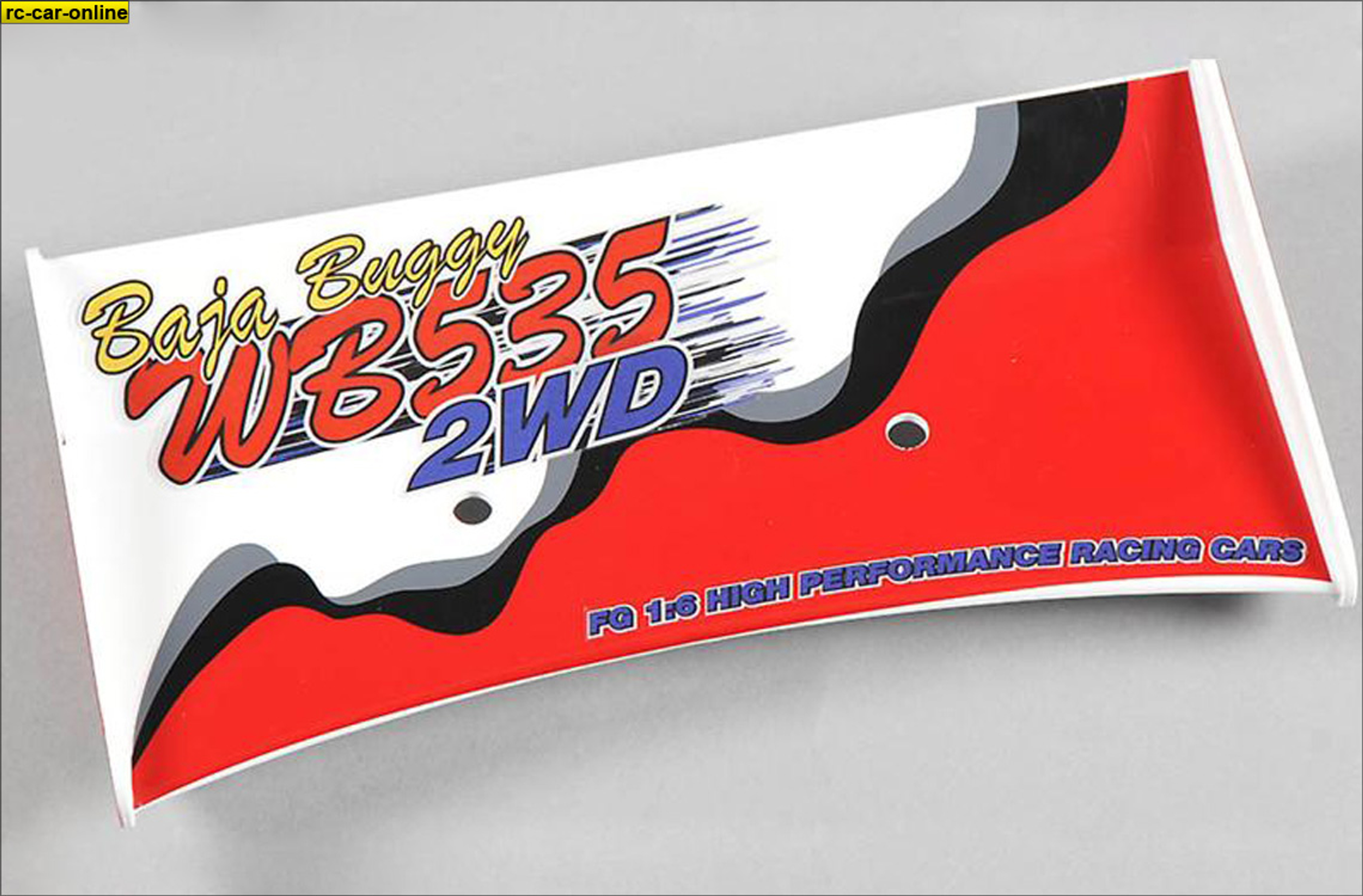 61140/02 FG Rear spoiler Off-Road Buggy WB 535, 2WD, coloured, 1 pce.