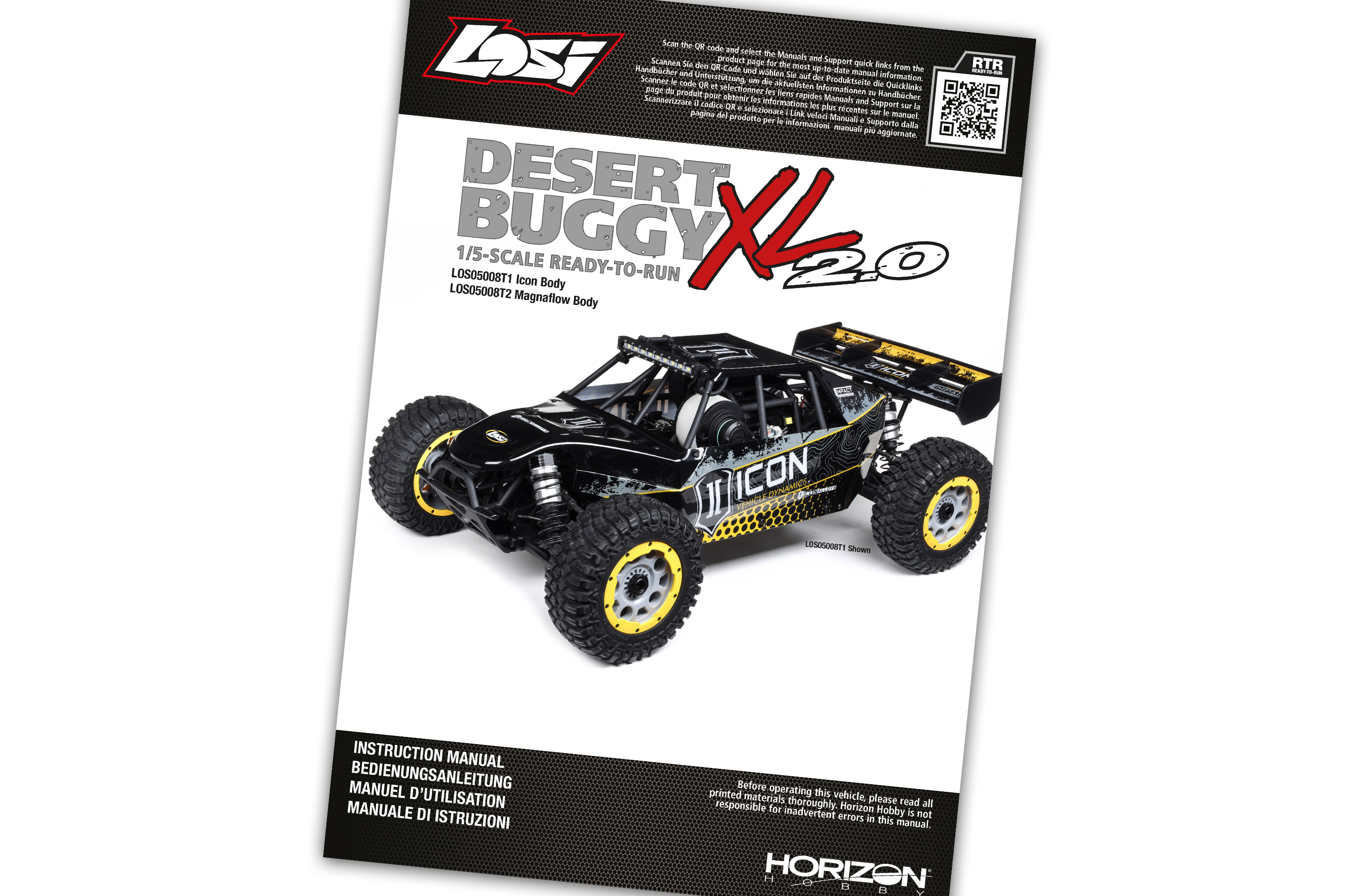 LOS05001/03 Bedienungsanleitung für Desert Buggy XL 2.0