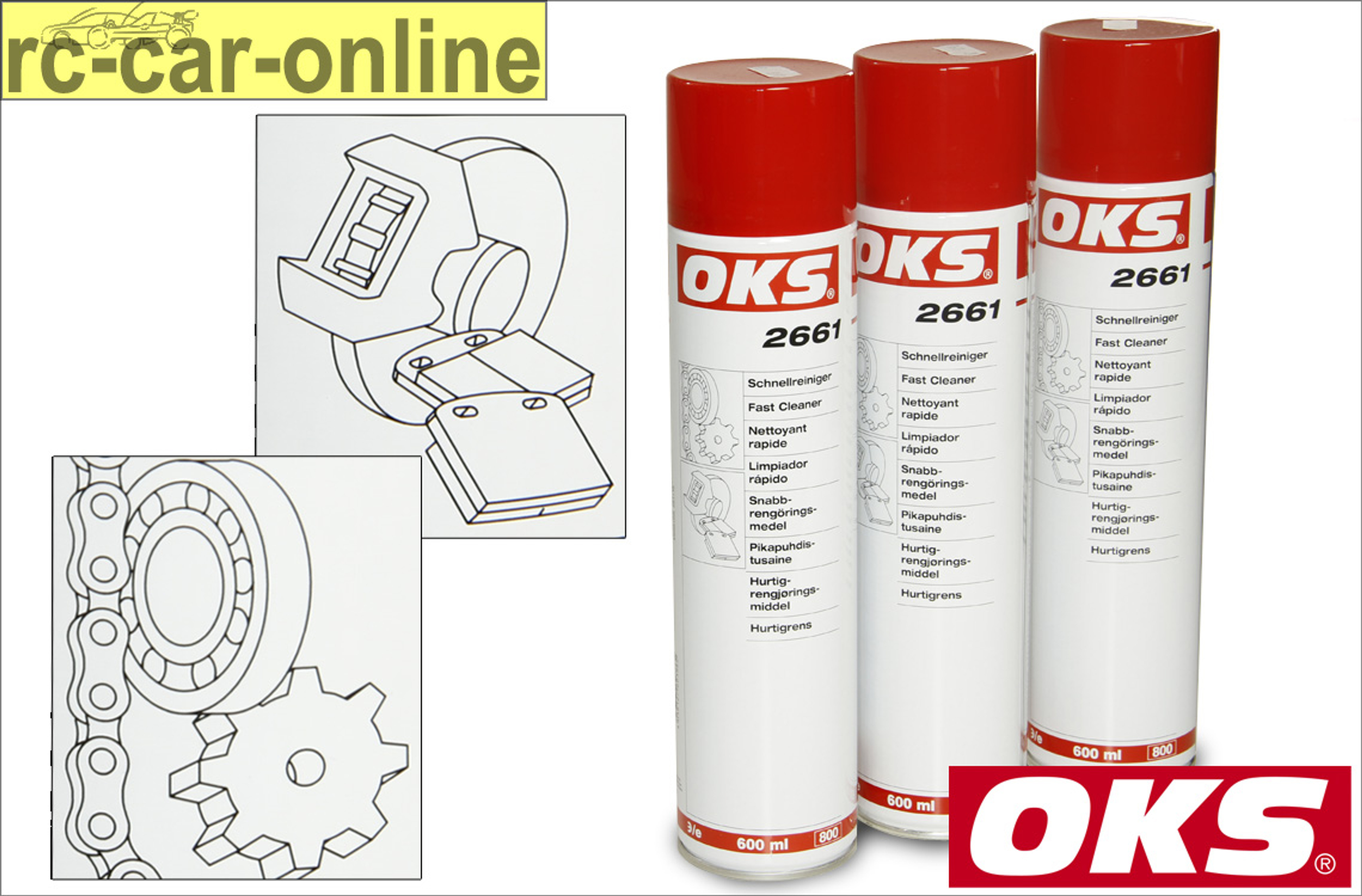 OKS 2661 Schnellreiniger/Lösungsmittel Sprühdose 600 ml