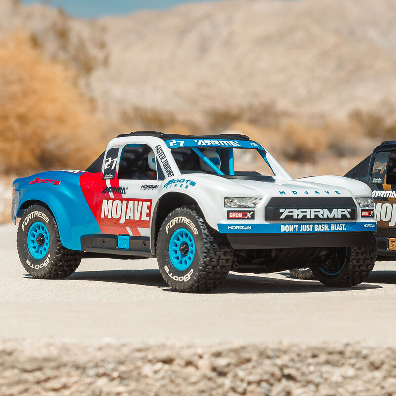 ARA2304ST21  MOJAVE GROM 223S DSC 4X4 RTR Brushless Desert Truck, White (Battery & Charger Included)