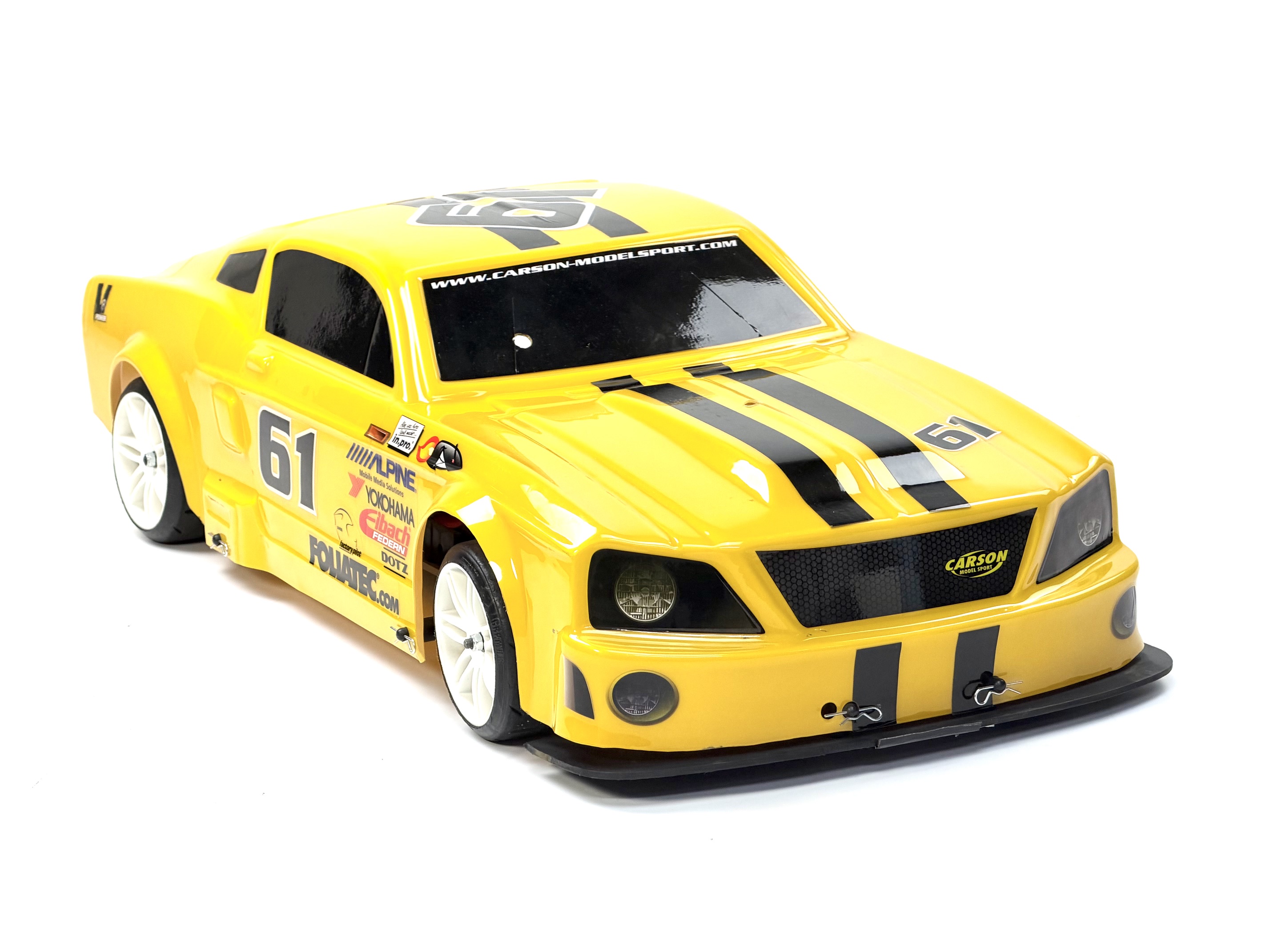 FG Challenge Line 2WD-530 mit lackierter Ford Mustang Karosserie und 26 cm³ FG-Motor