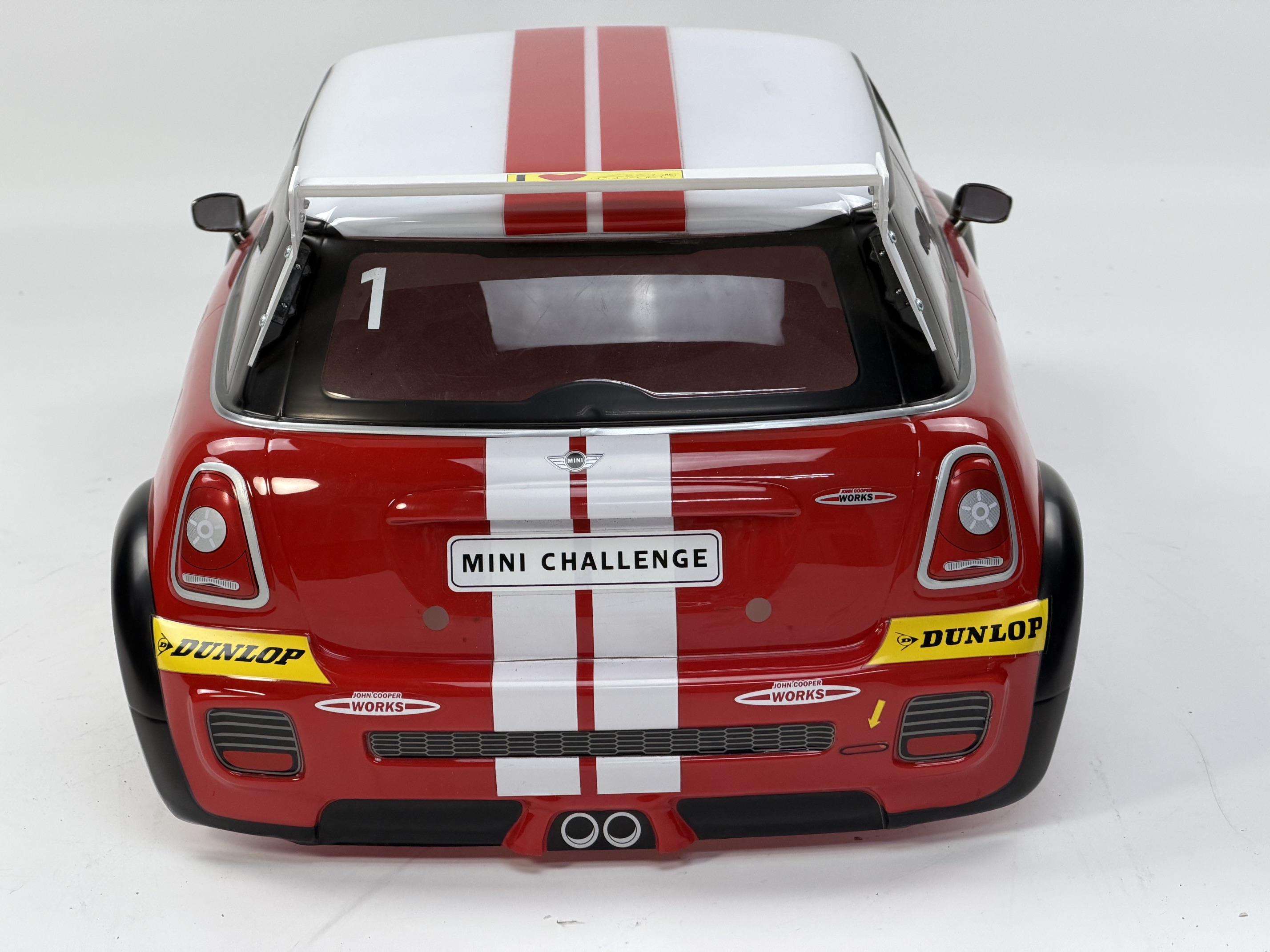 5179G FG Mini Cooper body kit, painted red, 2 mm, incl. rear spoiler, wheelbase 510 mm, used
