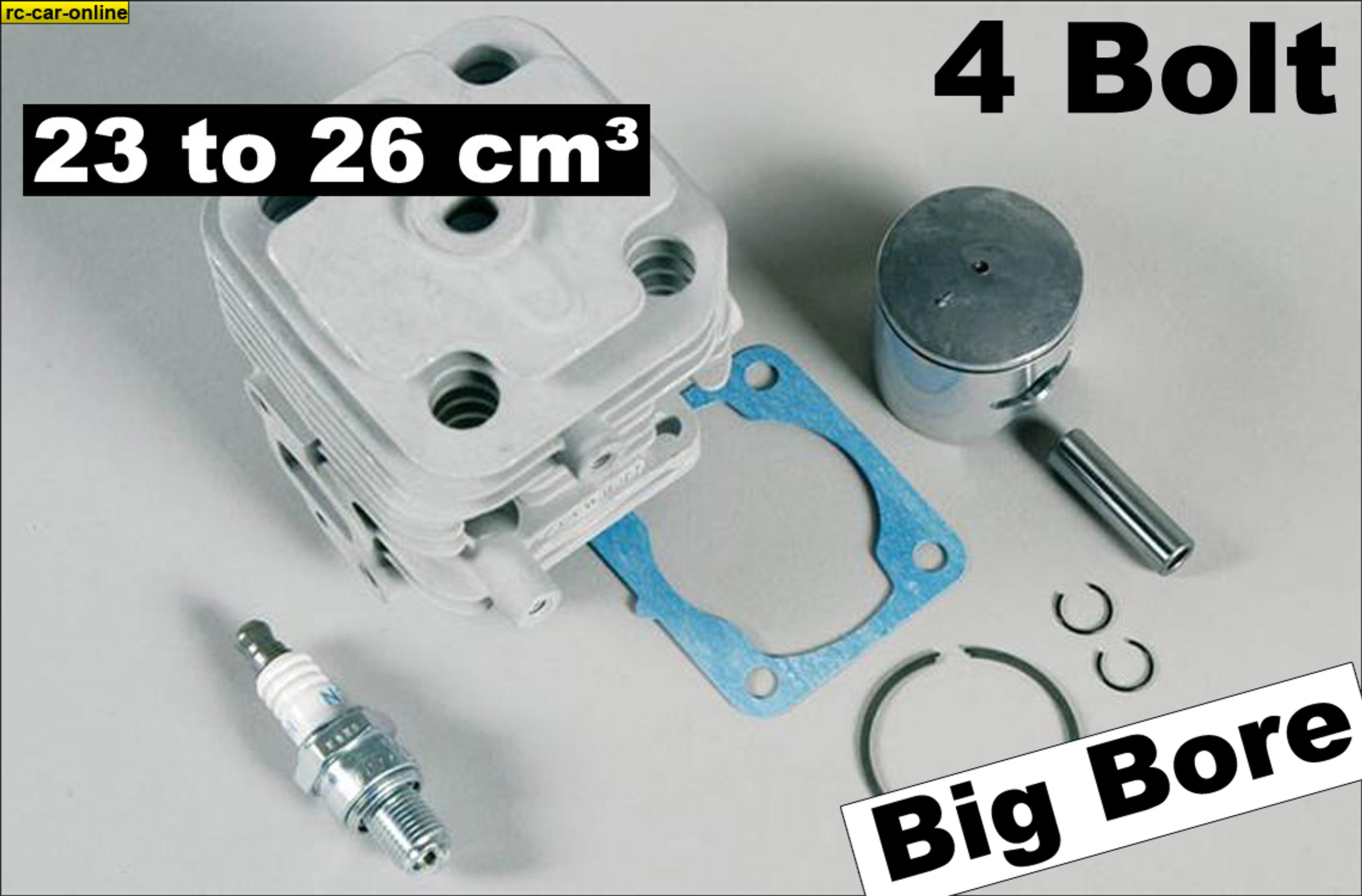 7389 FG Original Zenoah 4 Bolt rubuild kit from 23 cm³ to 26 cm³ for the G240 7389 FG Original Zenoah 4 Bolt rubuild kit from 23 cm³ to 26 cm³ for the G240