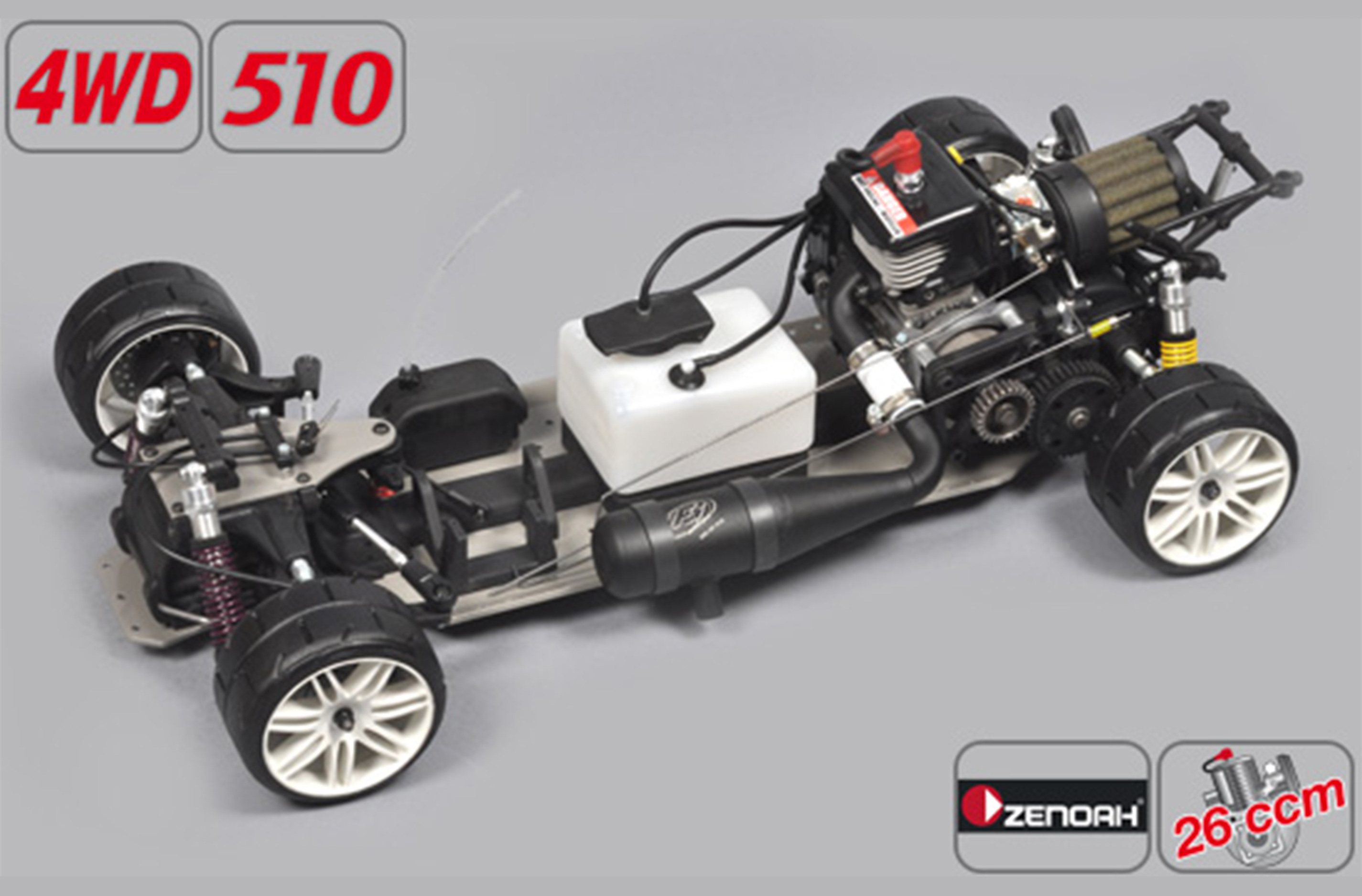 154200Z FG Sportsline 4WD 510er Radstand, Zenoah G260 Motor 154200Z FG Sportsline 4WD 510er Radstand, Zenoah G260 Motor