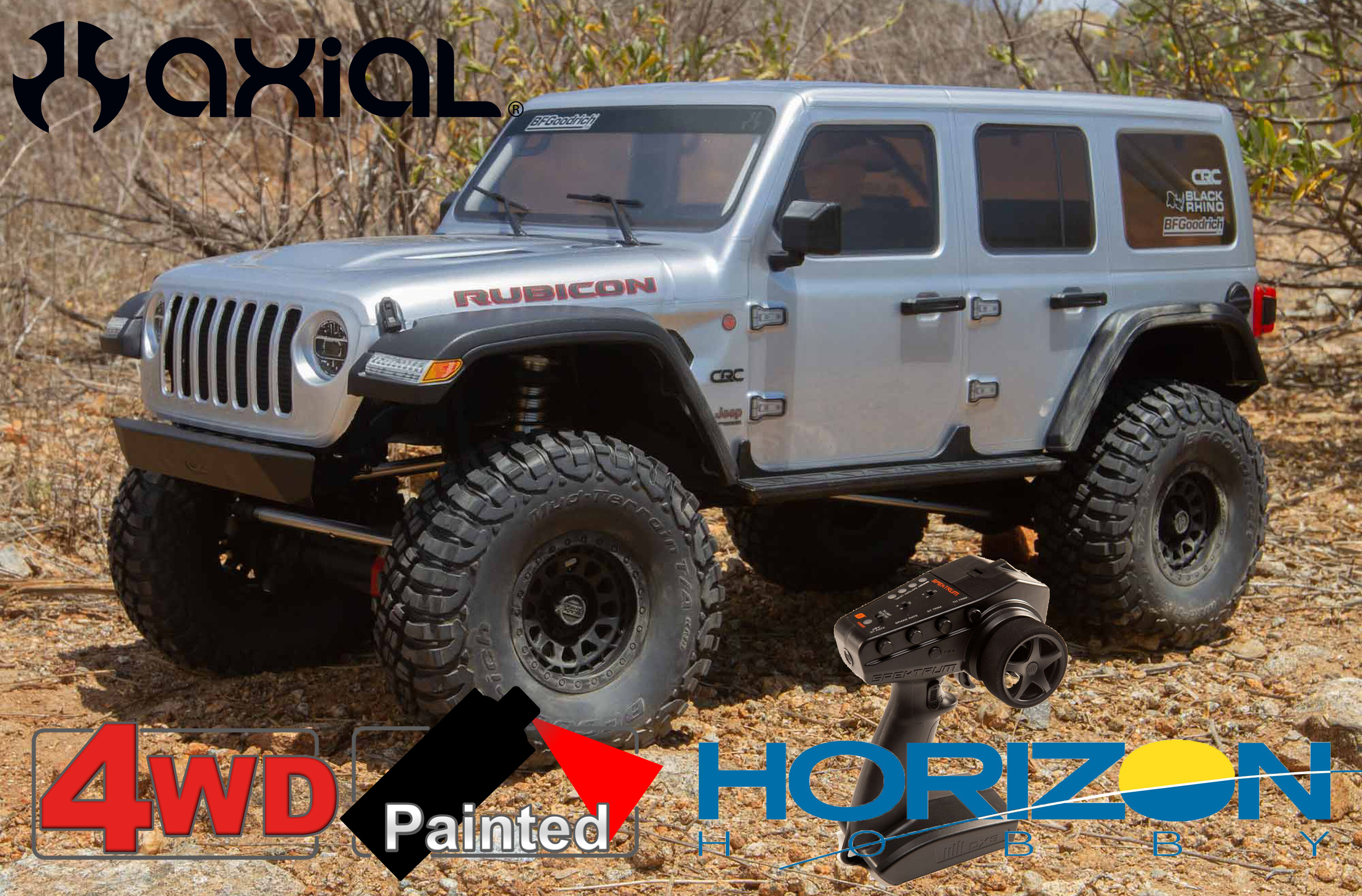 AXI05000T2 axial 1/6 SCX6 Jeep JLU Wrangler 4WD Rock Crawler RTR, silver AXI05000T2 axial 1/6 SCX6 Jeep JLU Wrangler 4WD Rock Crawler RTR, silver