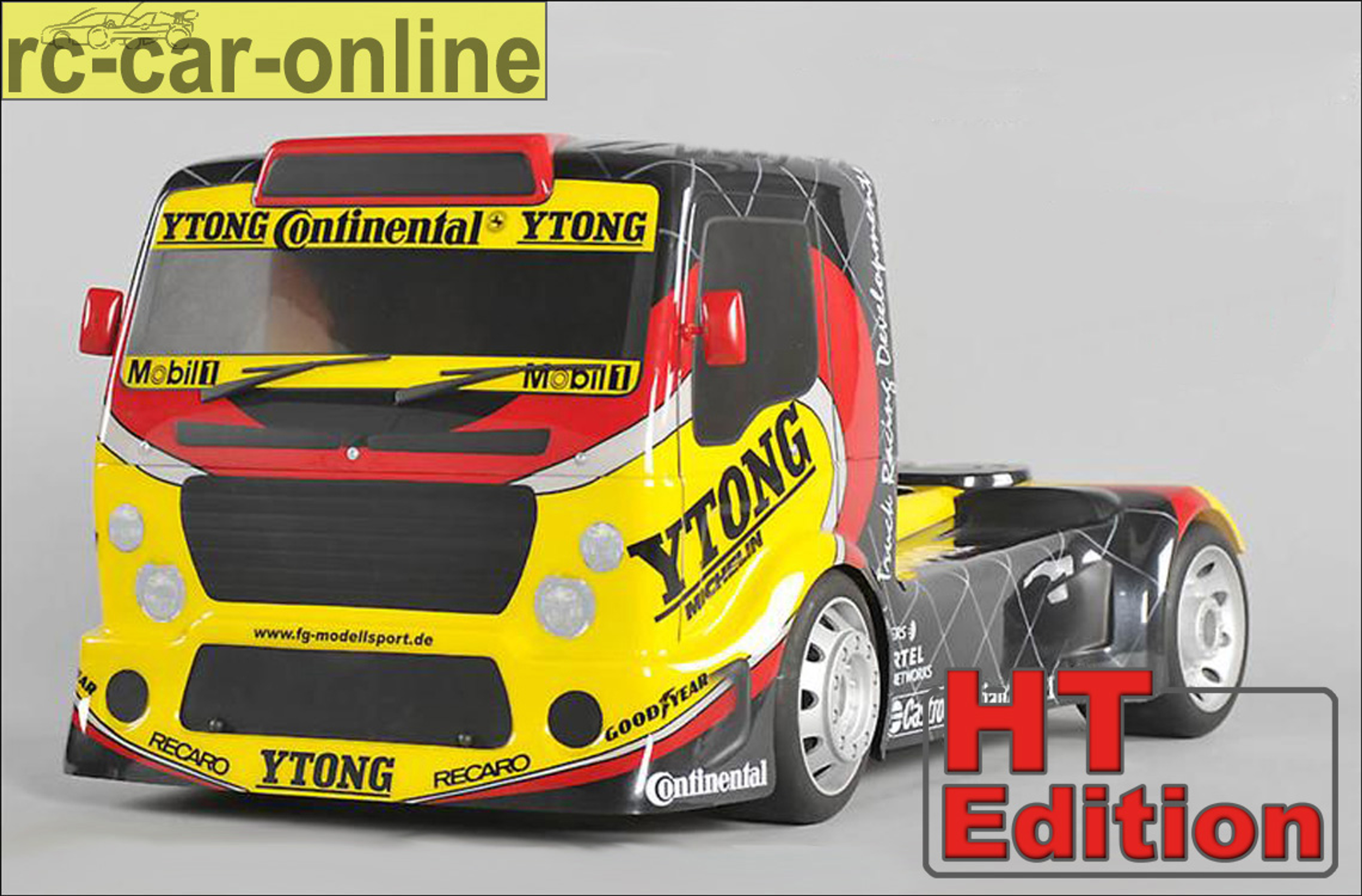 FG Sportsline Truck 4WD mit FG Team Truck Karosserie glasklar HT-Edition