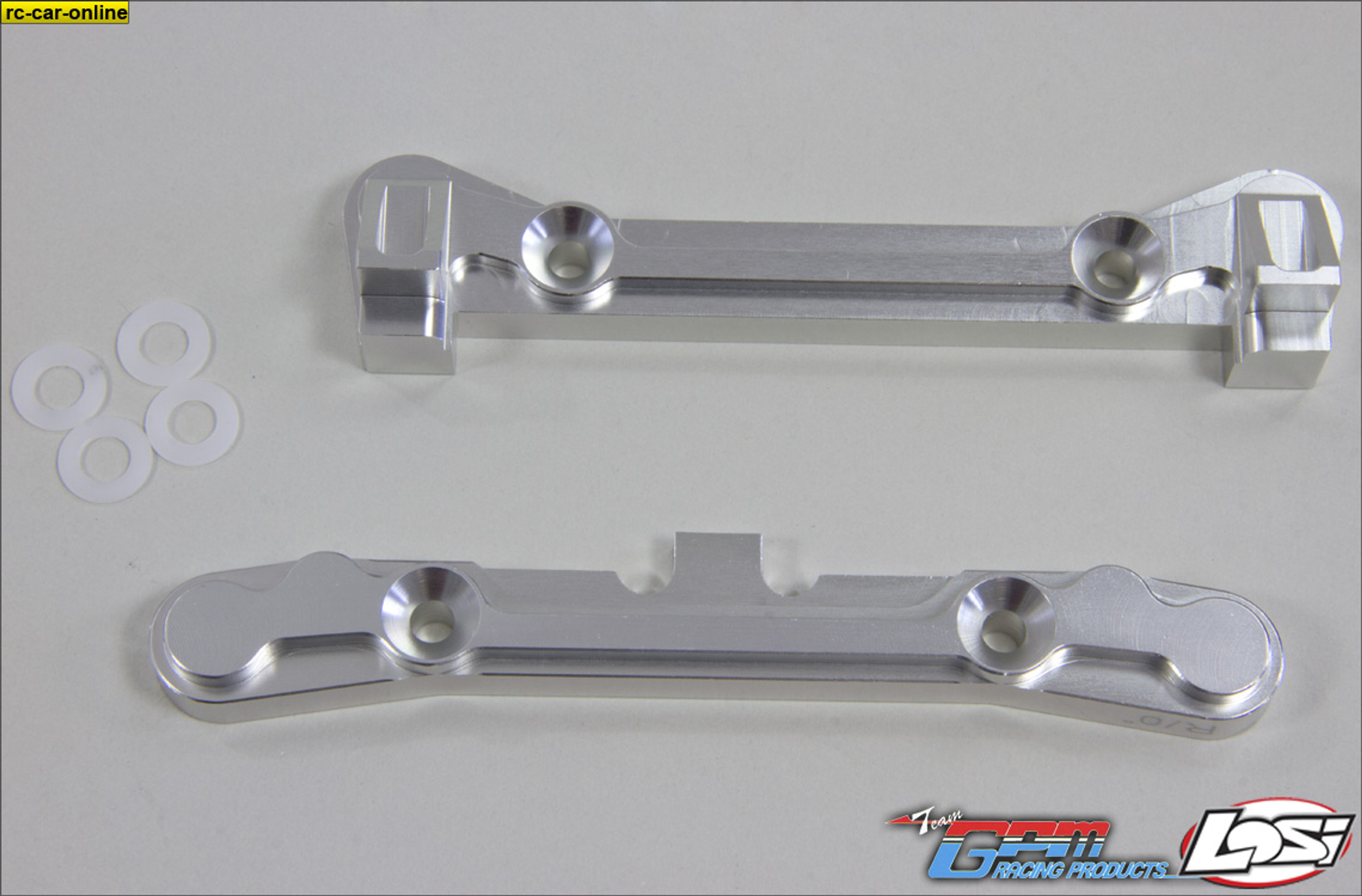 LO5T006R/0 GPM rear hinge pin brace, complete set Losi 5ive-T/2.0/Mini