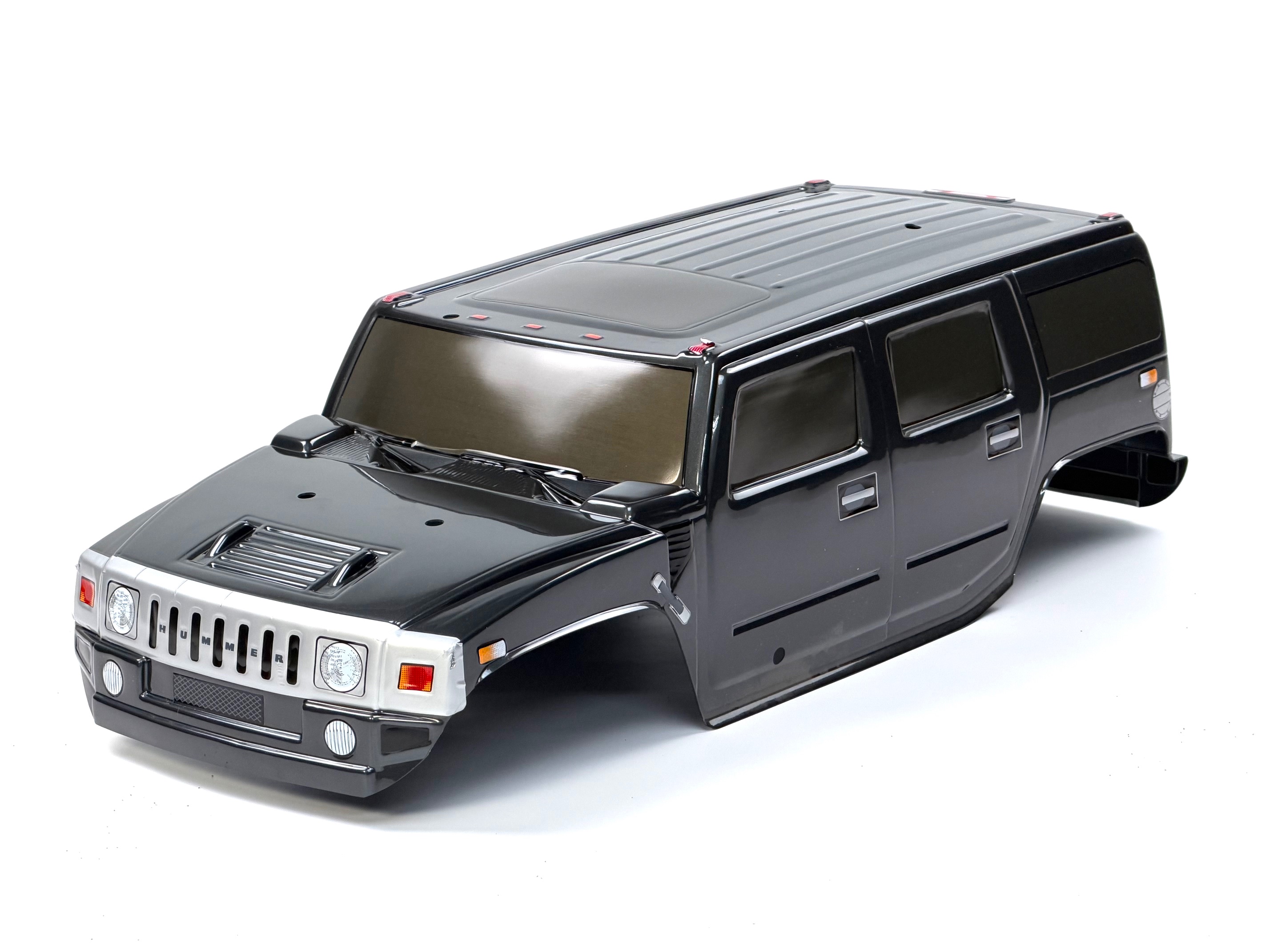 36110/01 FG Karosserie Monster-/ Stadium-Hummer H2, schwarz, mit Dekor.