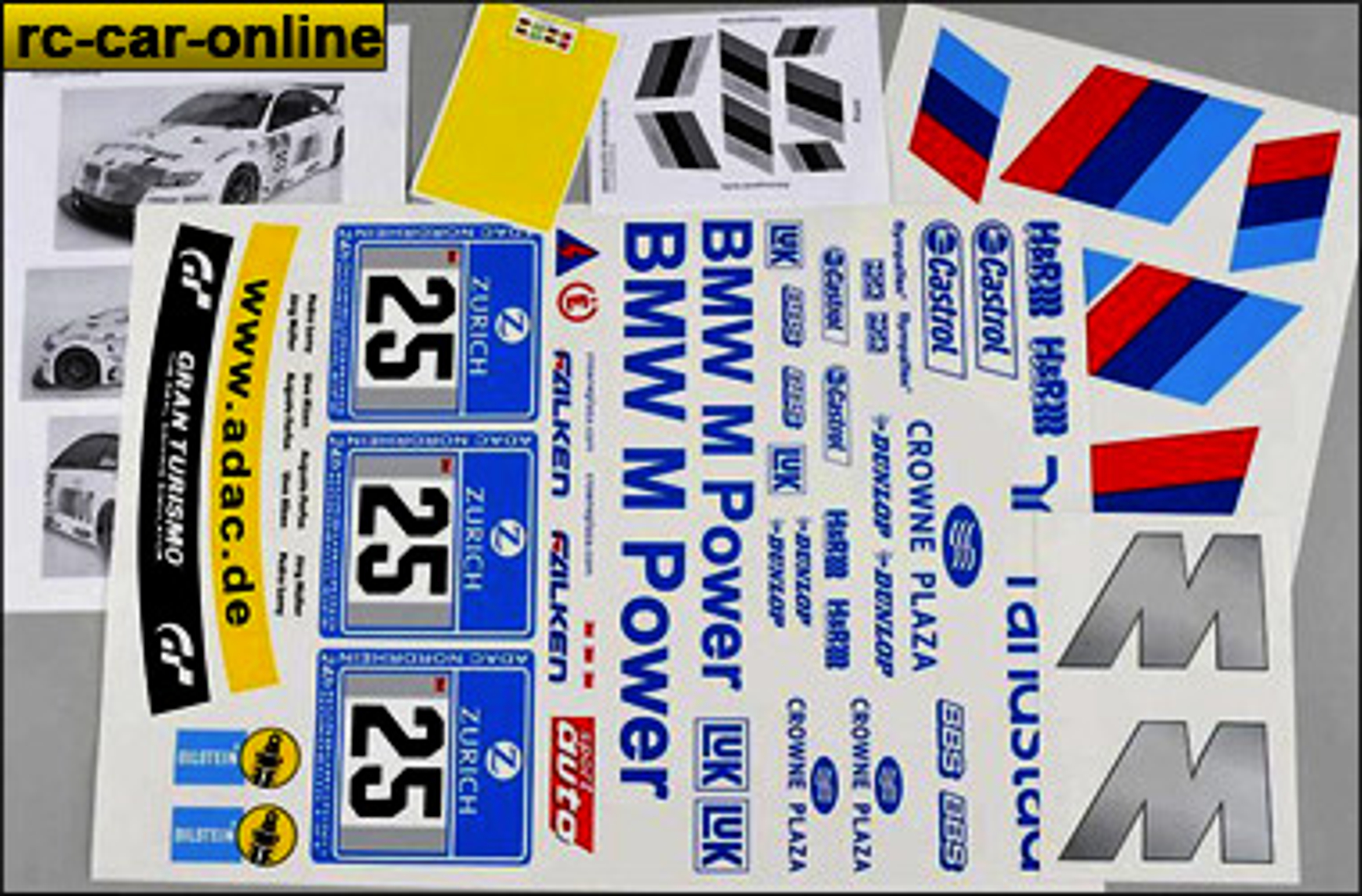 8185 FG Team decals BMW M3 ALMS, set 8185 FG Team decals BMW M3 ALMS, set
