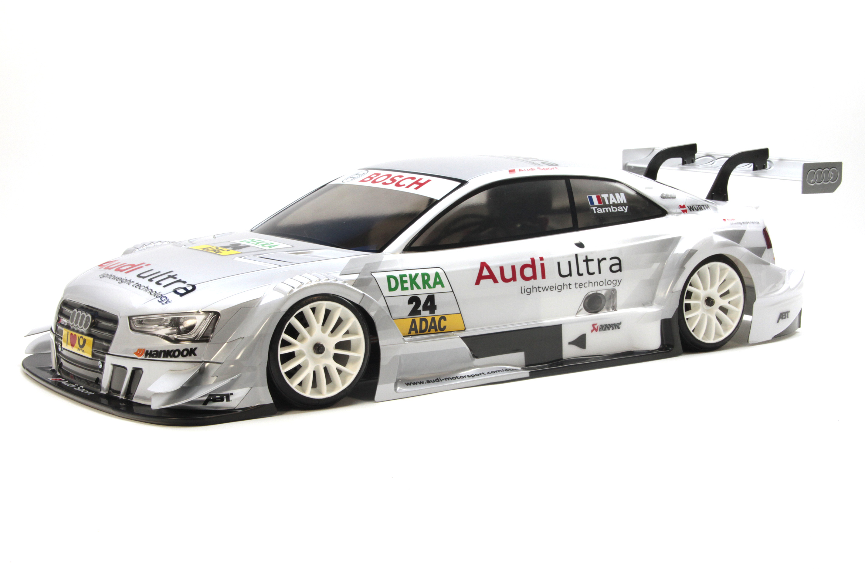 4158 FG Audi RS5 DTM body shell, painted, Team Audi-Ultra paint theme