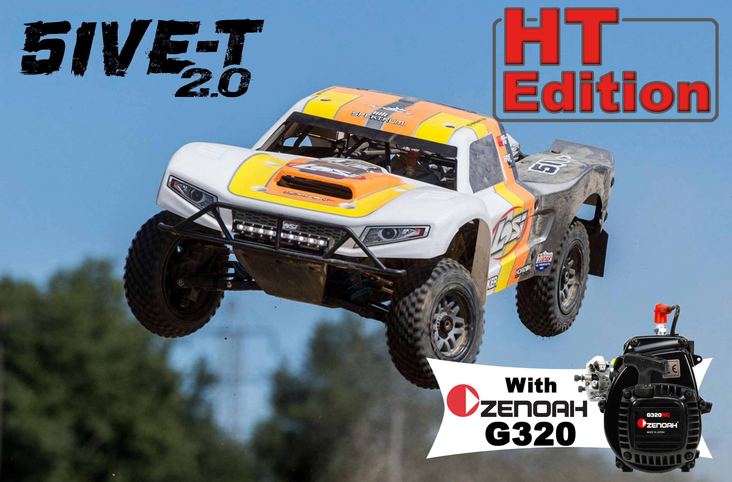 Losi 5ive-T 2.0 V2 1/5 4WD SCT Gas BND, HT-Edition