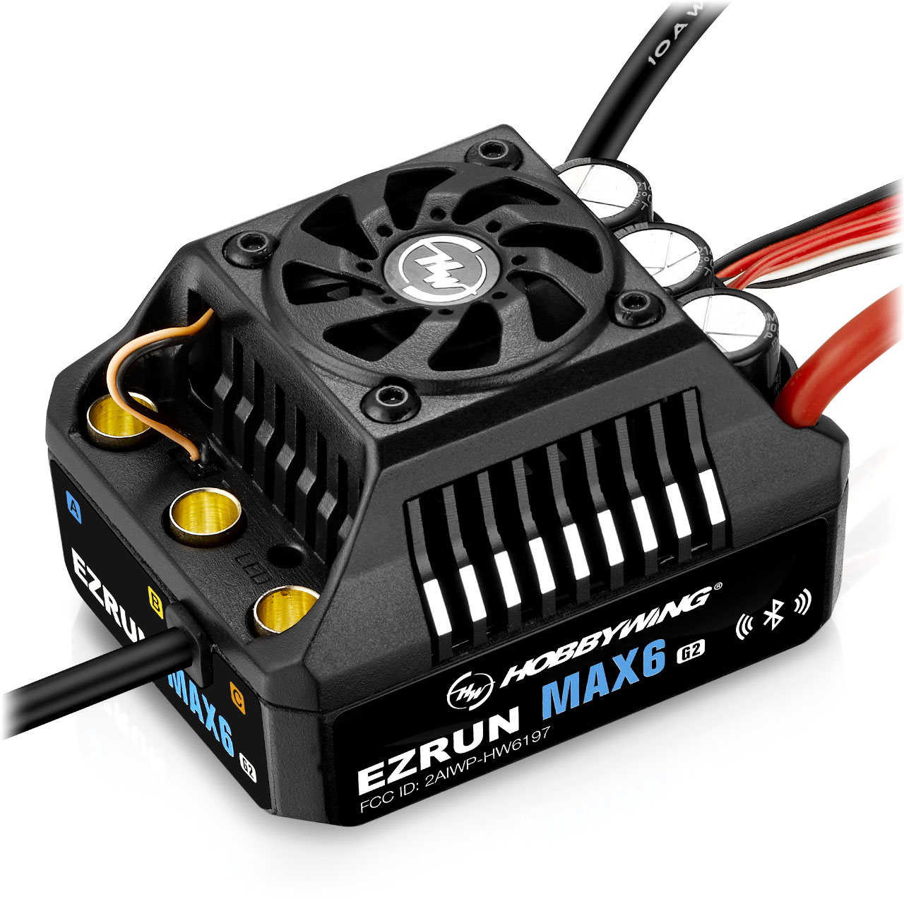 HW30105100 Hobbywing Ezrun MAX6 G2 sensored Regler 200 Amp, 3-8s LiPo, BEC 8A HW30105100 Hobbywing Ezrun MAX6 G2 sensored Regler 200 Amp, 3-8s LiPo, BEC 8A