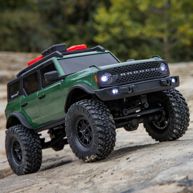 AXI00006V2T5 Ford Bronco 4X4 RTR Brushed Rock Crawler 1/24 SCX24 (Battery & Charger Included), Green