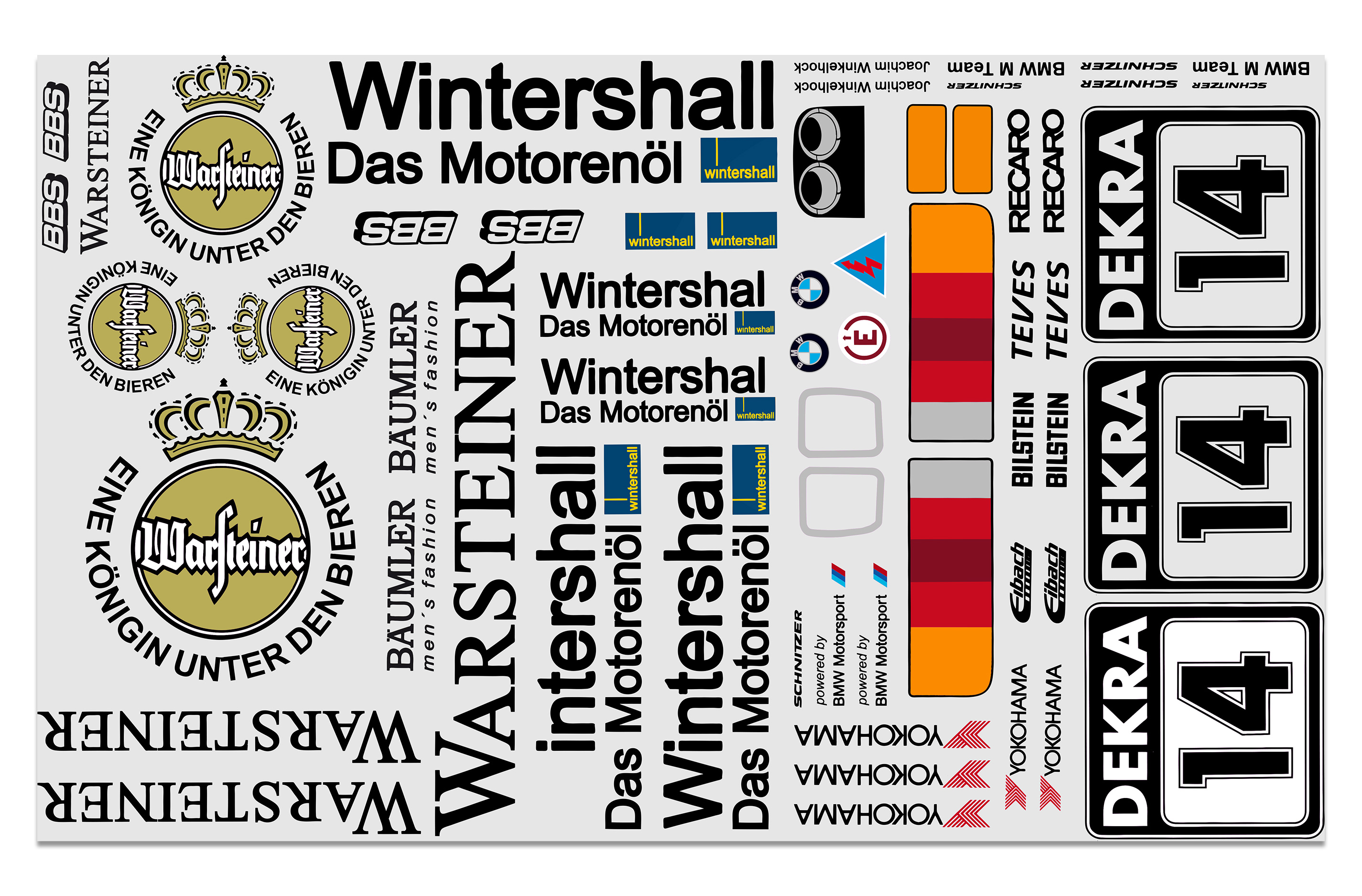 8063/01 FG BMW M3 E30 Team Dekorbogen 8063/01 FG BMW M3 E30 Team Dekorbogen