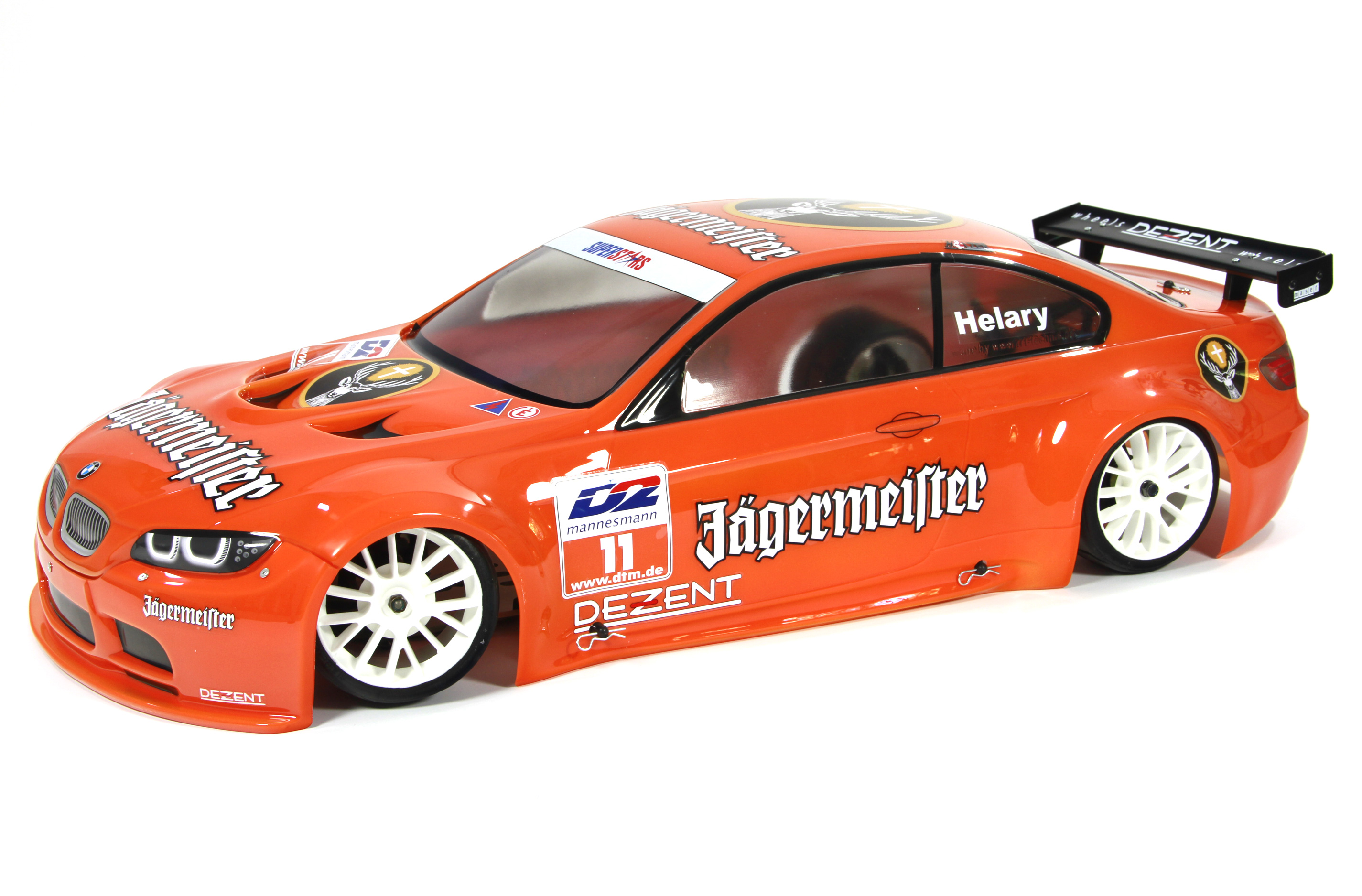 y1437 BMW M3 Superstars, unpainted 2mm with rear spoiler y1437 BMW M3 Superstars, unpainted 2mm with rear spoiler