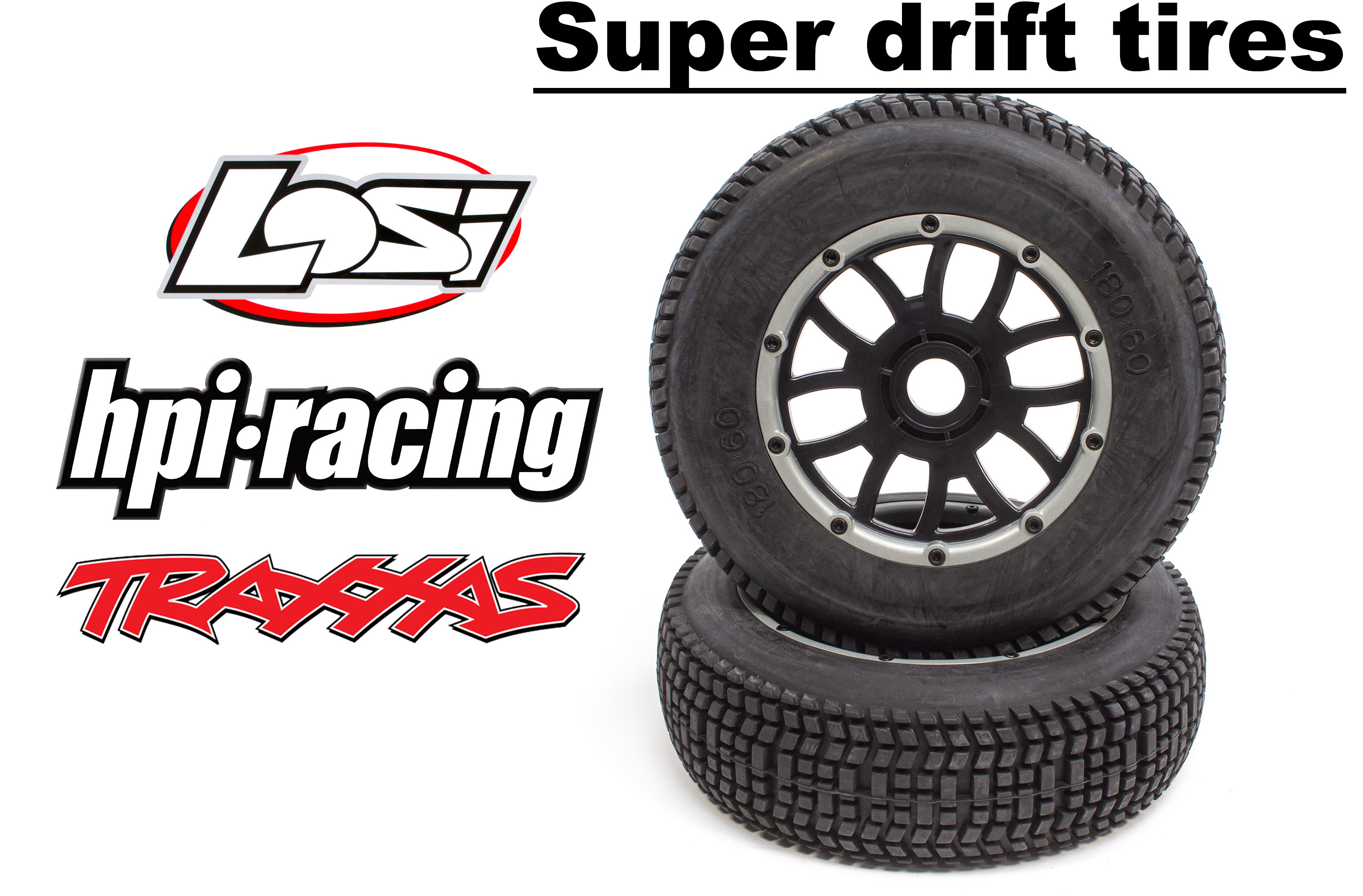y1320 Narrow-Grip 616 type drift tires, mounted and with 24 mm hex for Losi, HPI, MCD y1320 Narrow-Grip 616 type drift tires, mounted and with 24 mm hex for Losi, HPI, MCD
