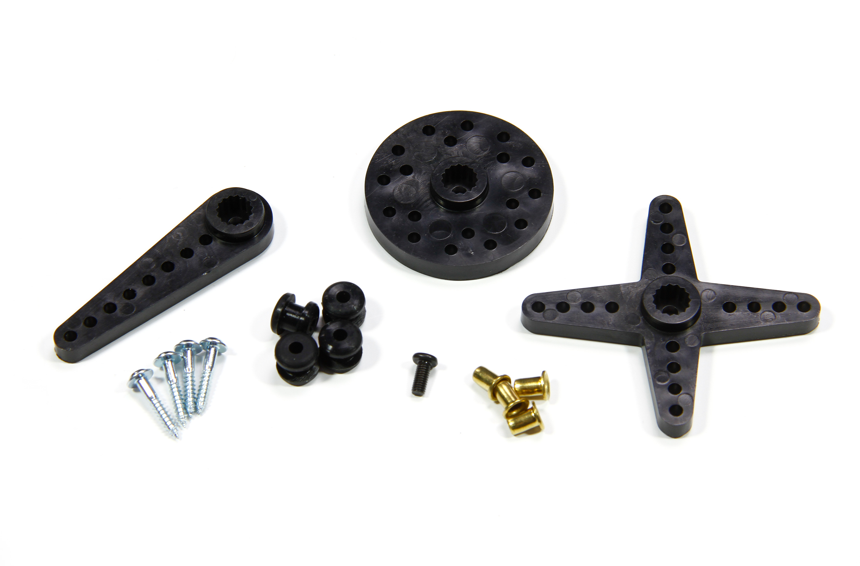 DM4000/02 servo arms, rubber grommets and guide sleeves for K-Power
