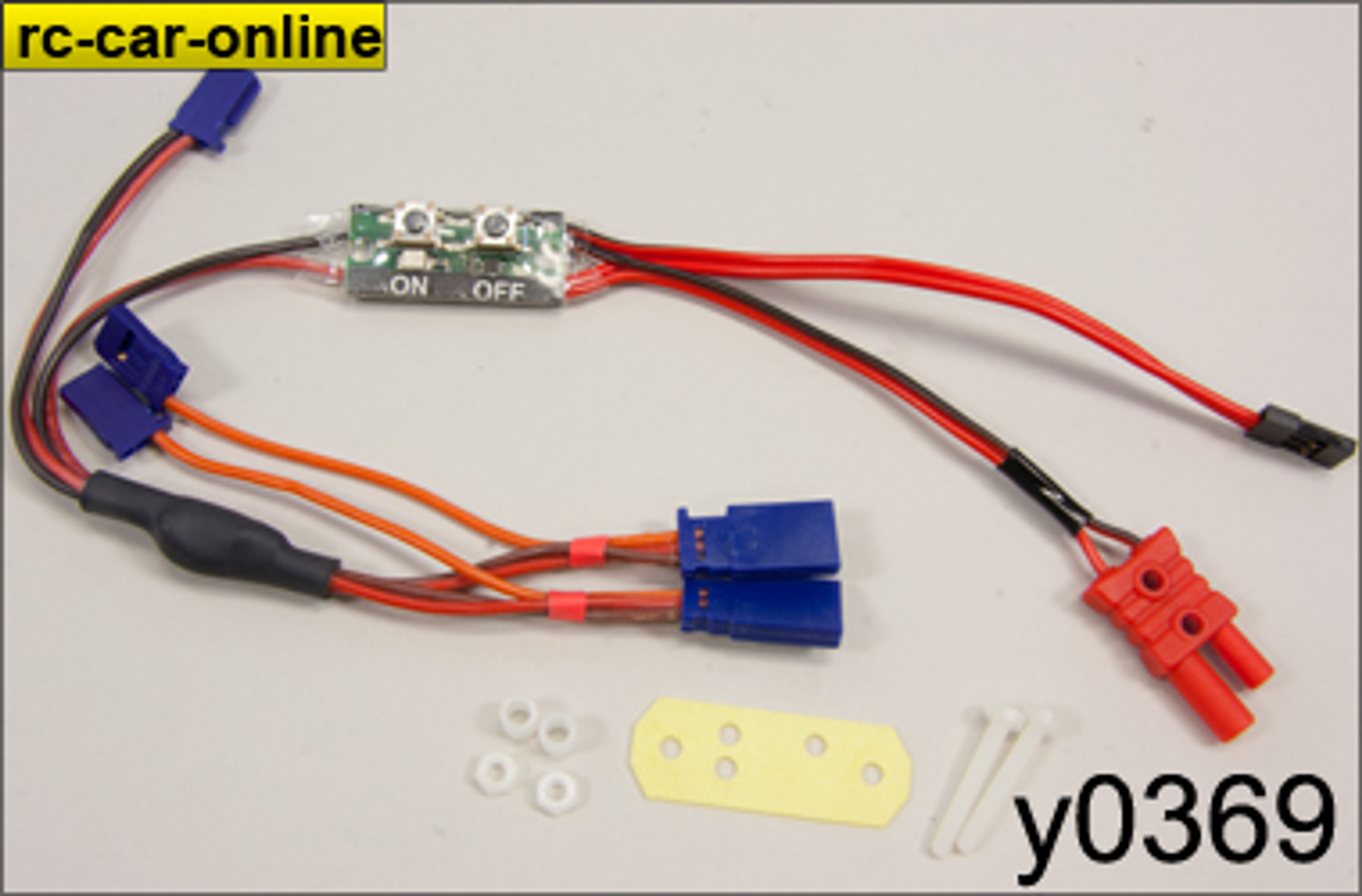 Servo direct power supply cable with electronic switch, 1 pce. Servo direct power supply cable with electronic switch, 1 pce.