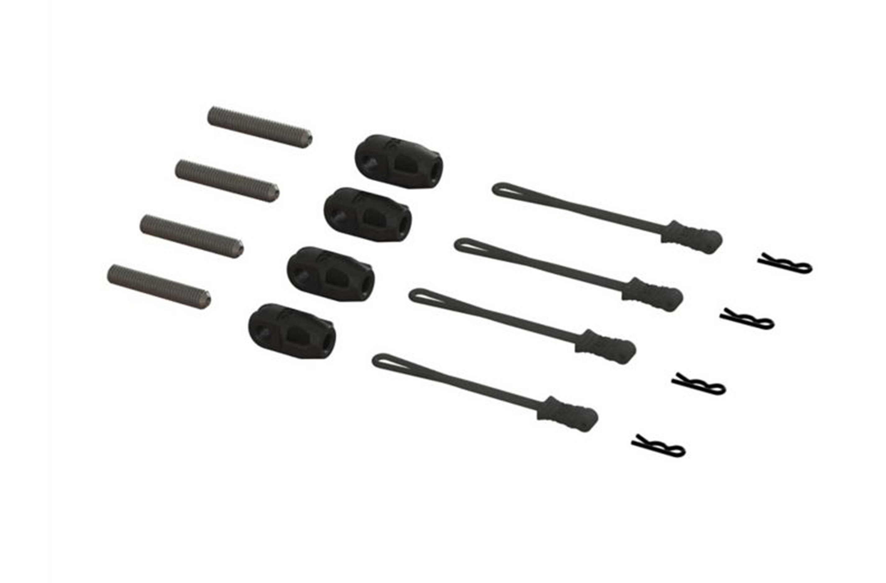 ARA320477 ARRMA Brace Rod Ends W/Pins And Retainers for Kraton / Outcast 8S ARA320477 ARRMA Brace Rod Ends W/Pins And Retainers for Kraton / Outcast 8S