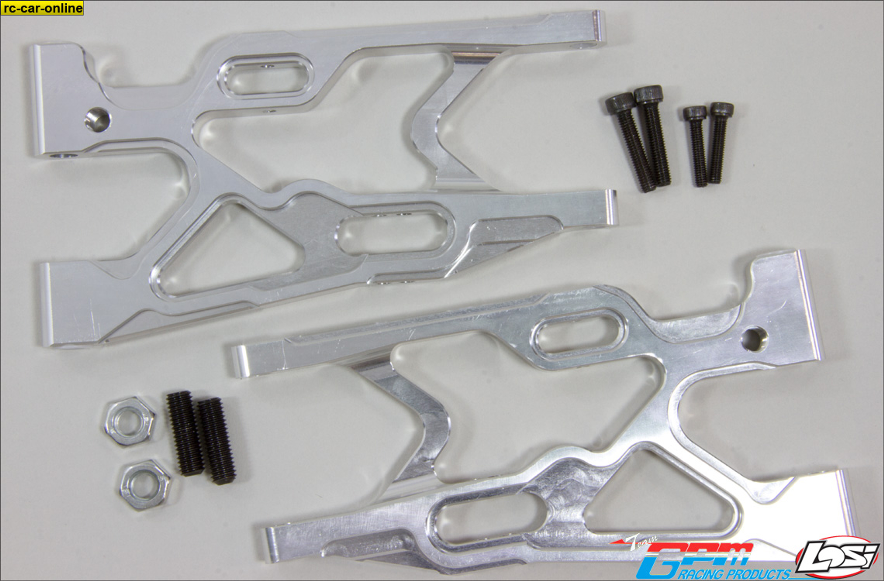 LO5T056 GPM Aluminum lower rear a-arms for Losi 5ive-T, 2 pcs.