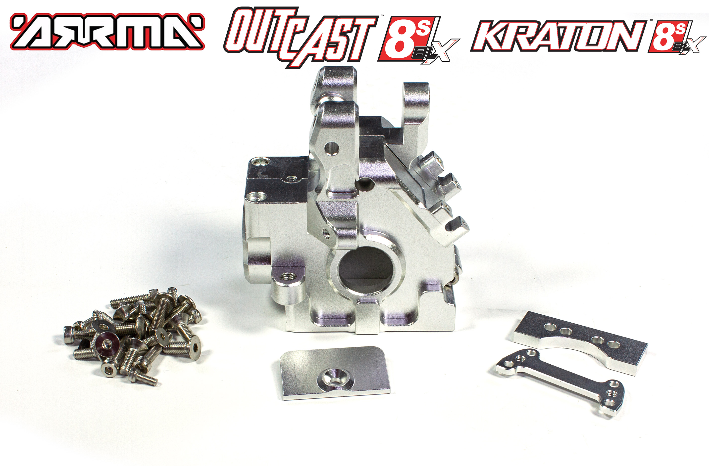 AKX013 GPM gear box f/r for Arrma Kraton / Outcast 8S