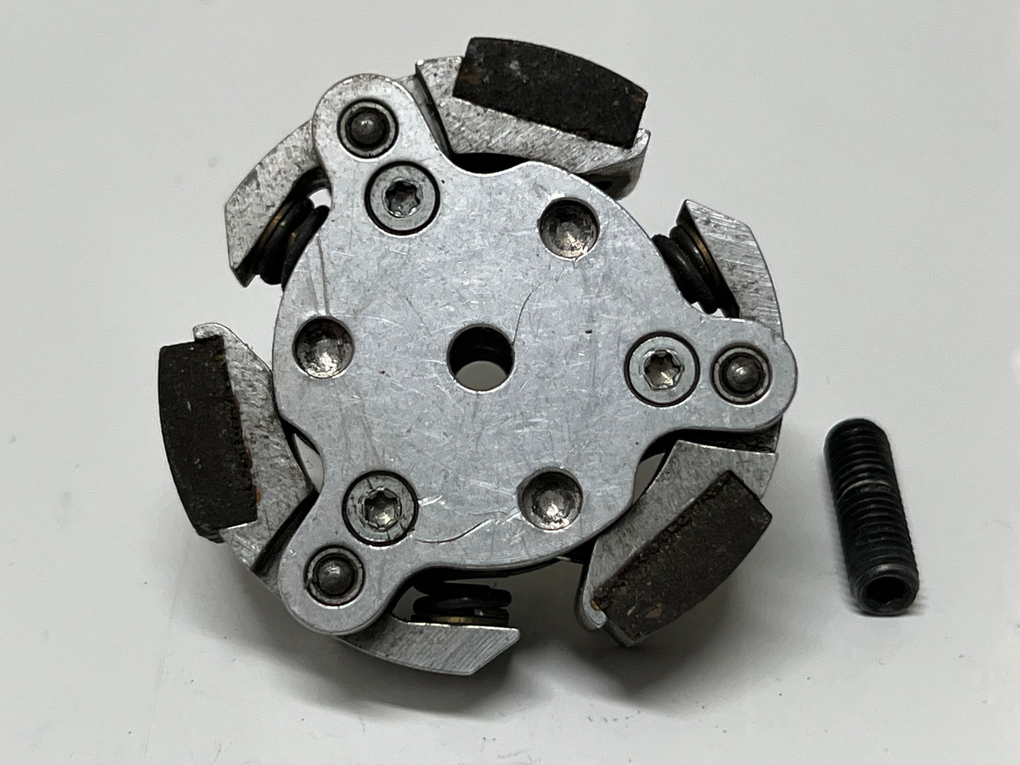 y124 Lauterbacher einstellbare 3-Backen Kupplung mit Belägen, gebraucht y124 Lauterbacher einstellbare 3-Backen Kupplung mit Belägen, gebraucht