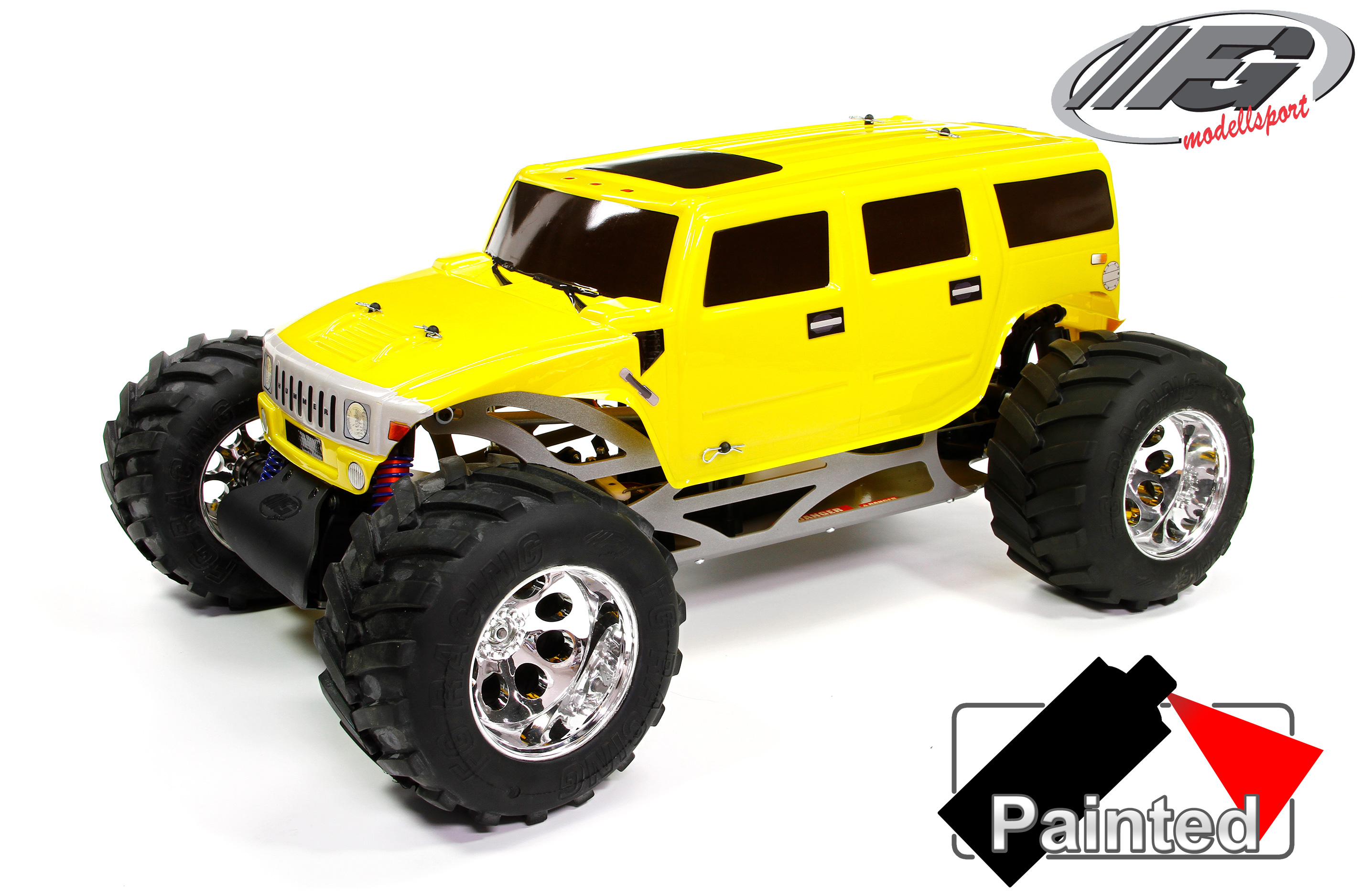 33110 FG Body Monster-/ Stadium-Hummer H2, yellow for WB535