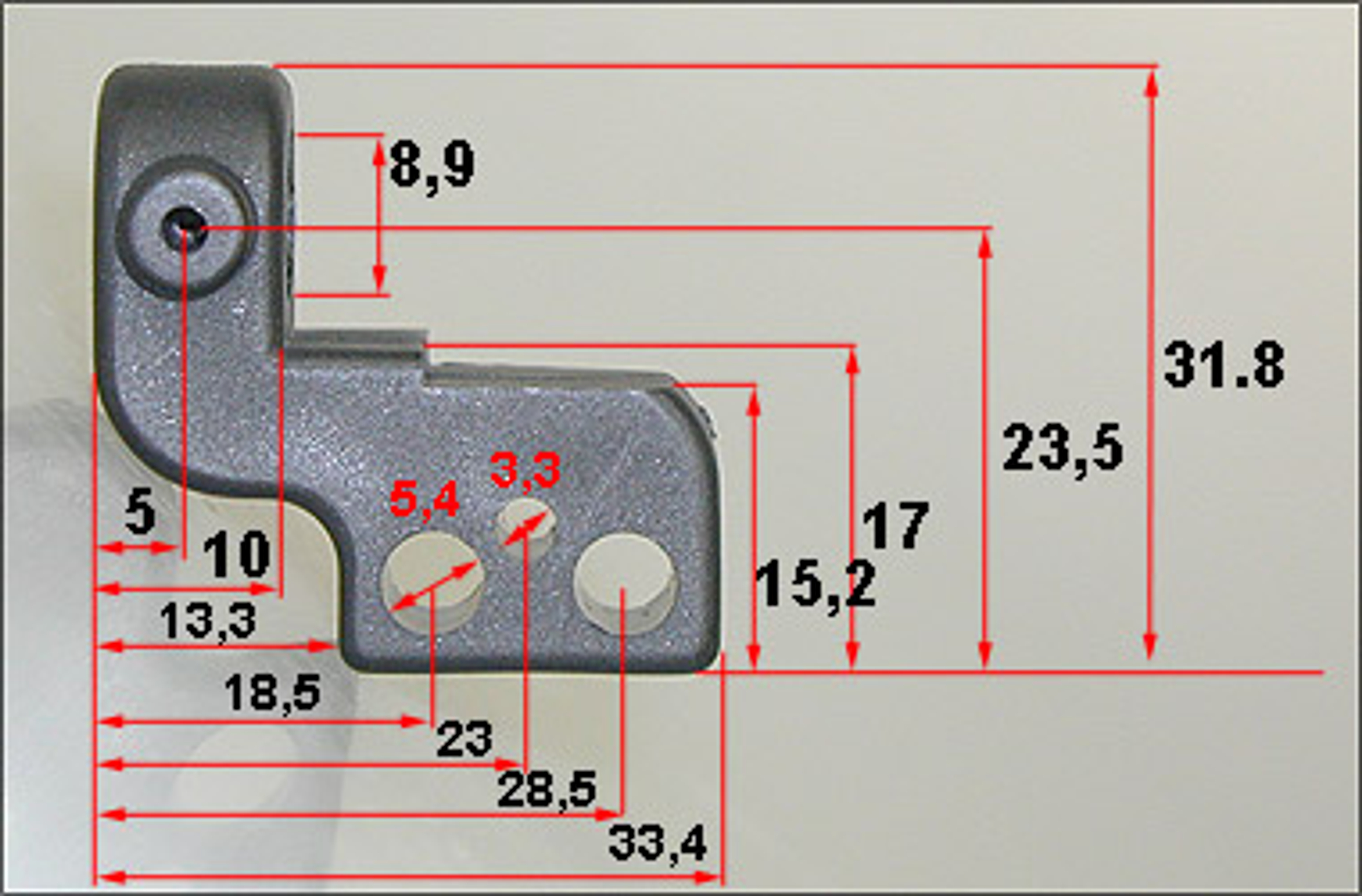 6138 FG Bowdenzughalter Gas für Scheibenbremse hinten - 1St. 6138 FG Bowdenzughalter Gas für Scheibenbremse hinten - 1St.
