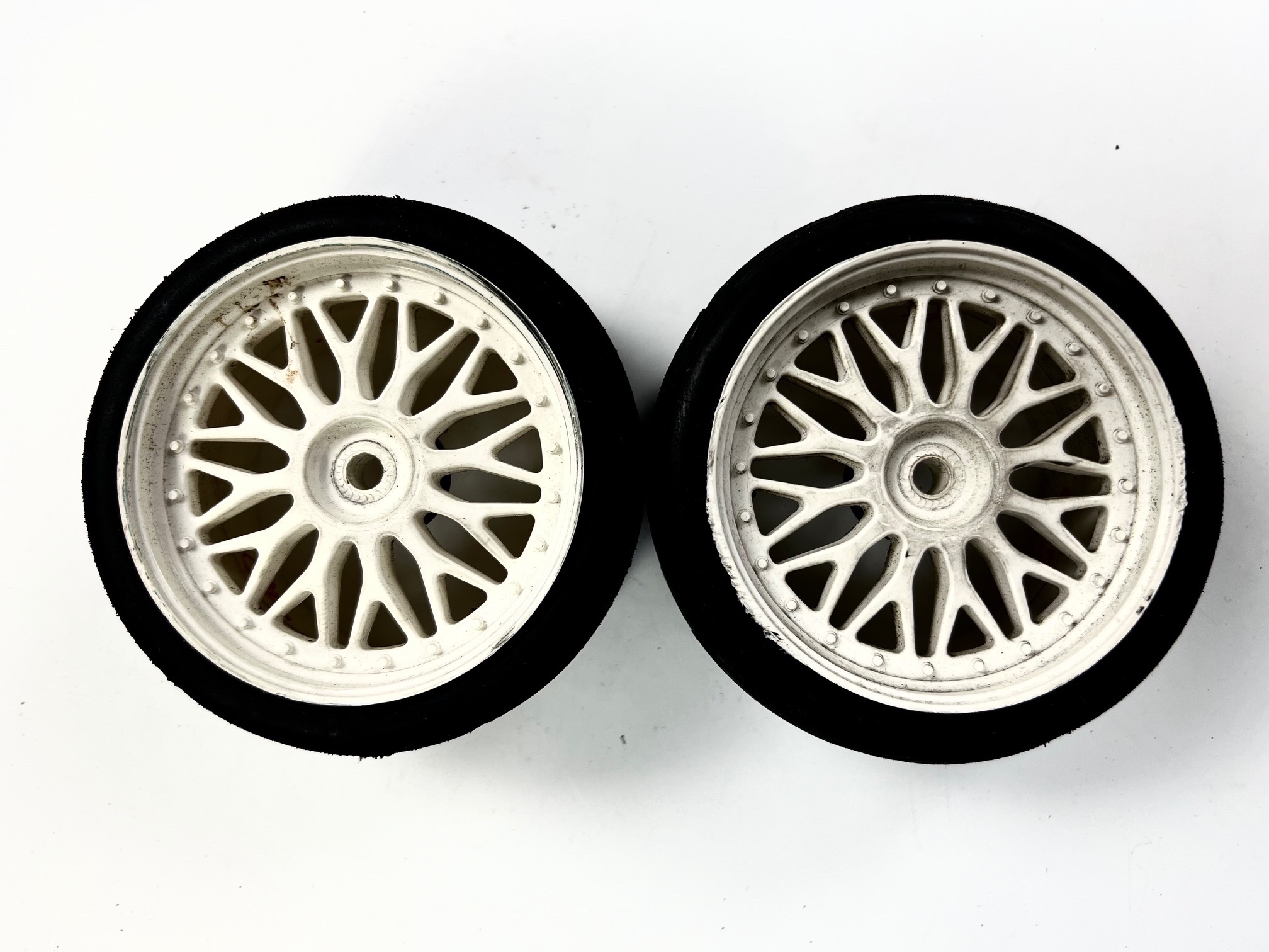 GRP A tyres on BBS rims with 18 mm square, used "7"