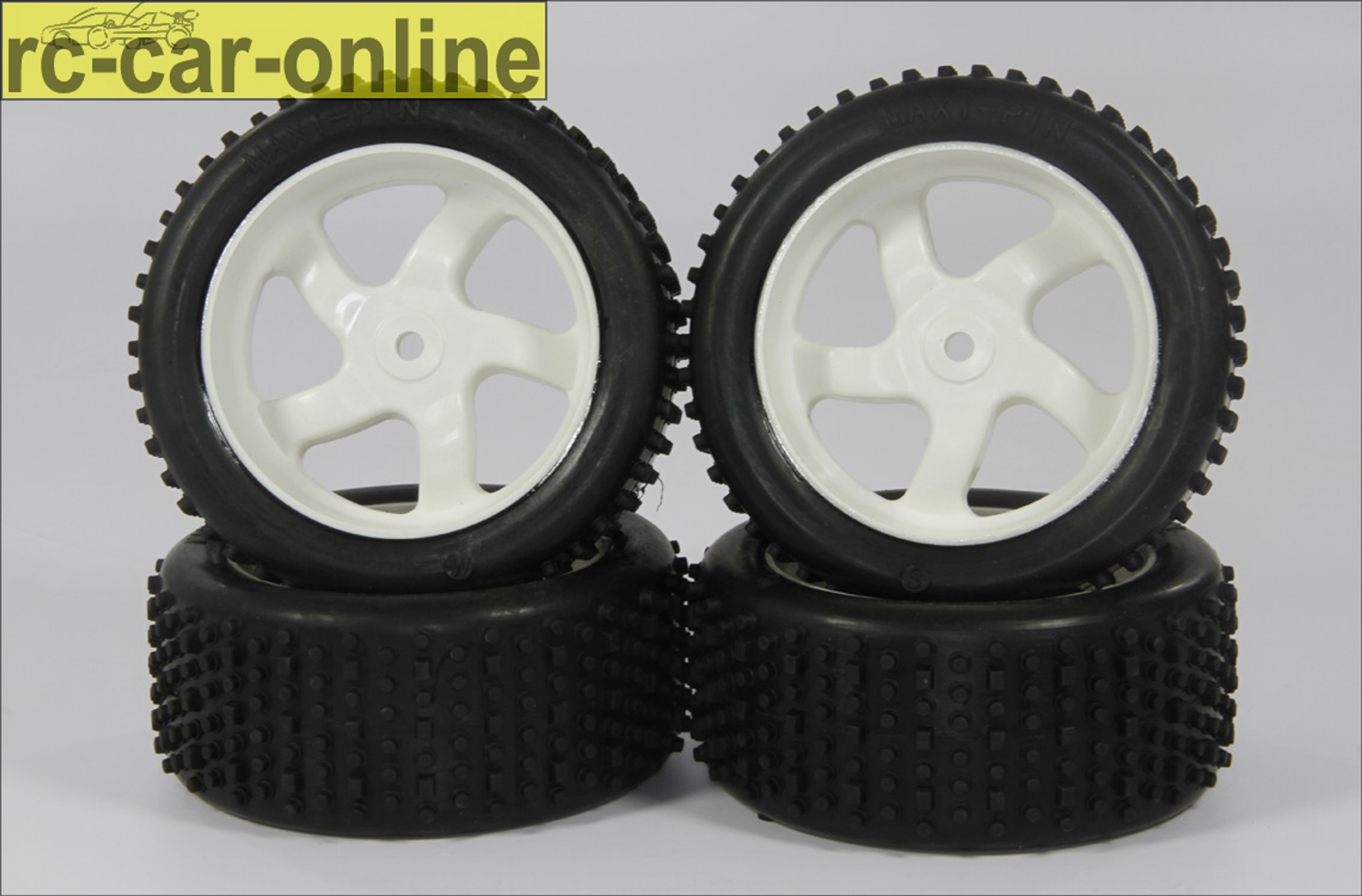 y1382 Maxi-Pin 1/6 offroad competition tire, 1 pair M and 1 pair H