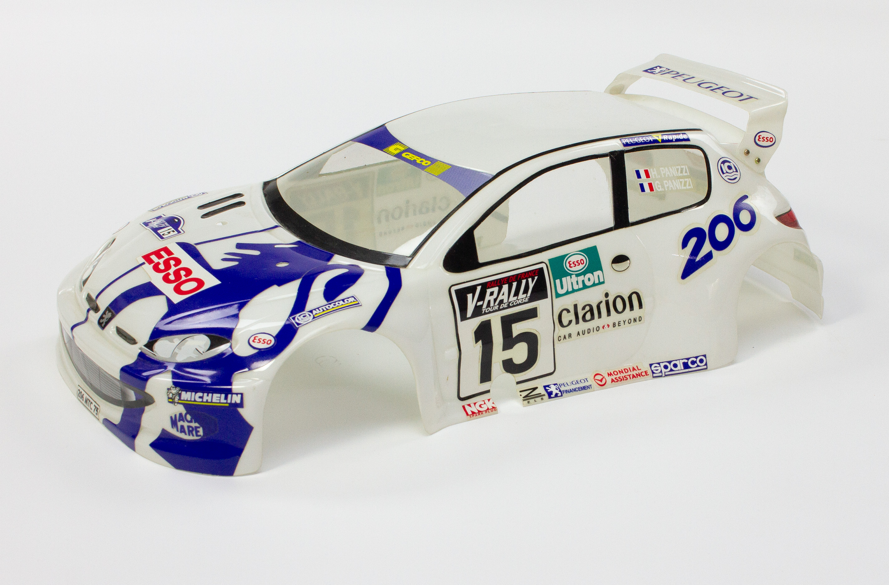 Peugeot 206 WRC 1999 1/10 scale body
