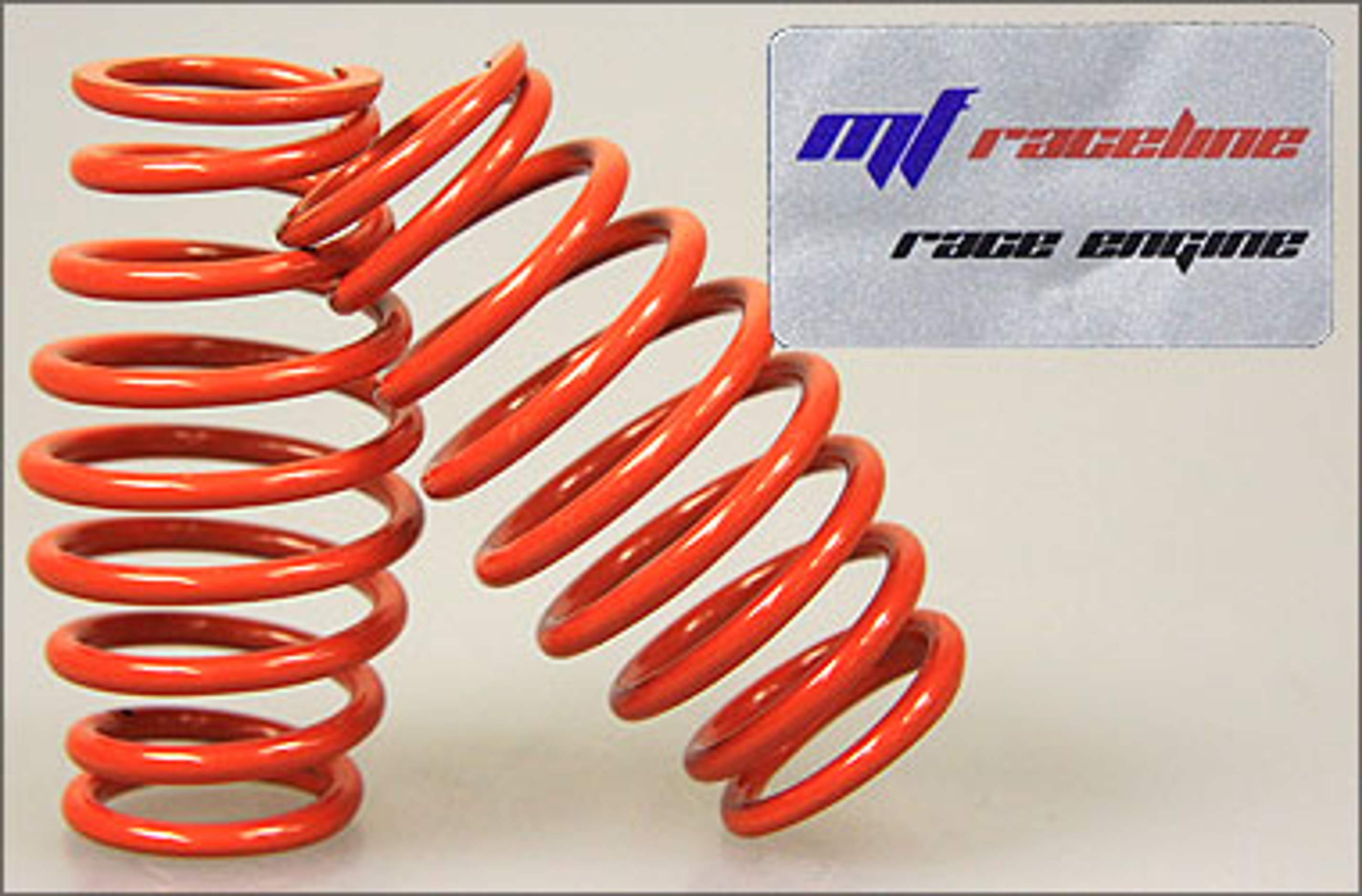 y0500 mf-RaceLine Cask shaped springs, orange 2,6 mm, 2 pcs. y0500 mf-RaceLine Cask shaped springs, orange 2,6 mm, 2 pcs.